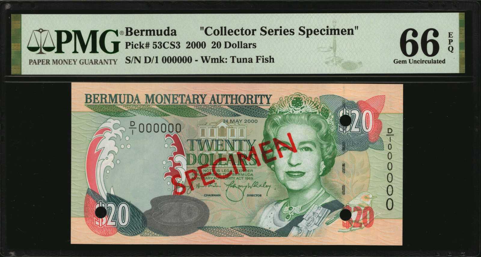 image for: Bermuda  10 dollars (B224a)