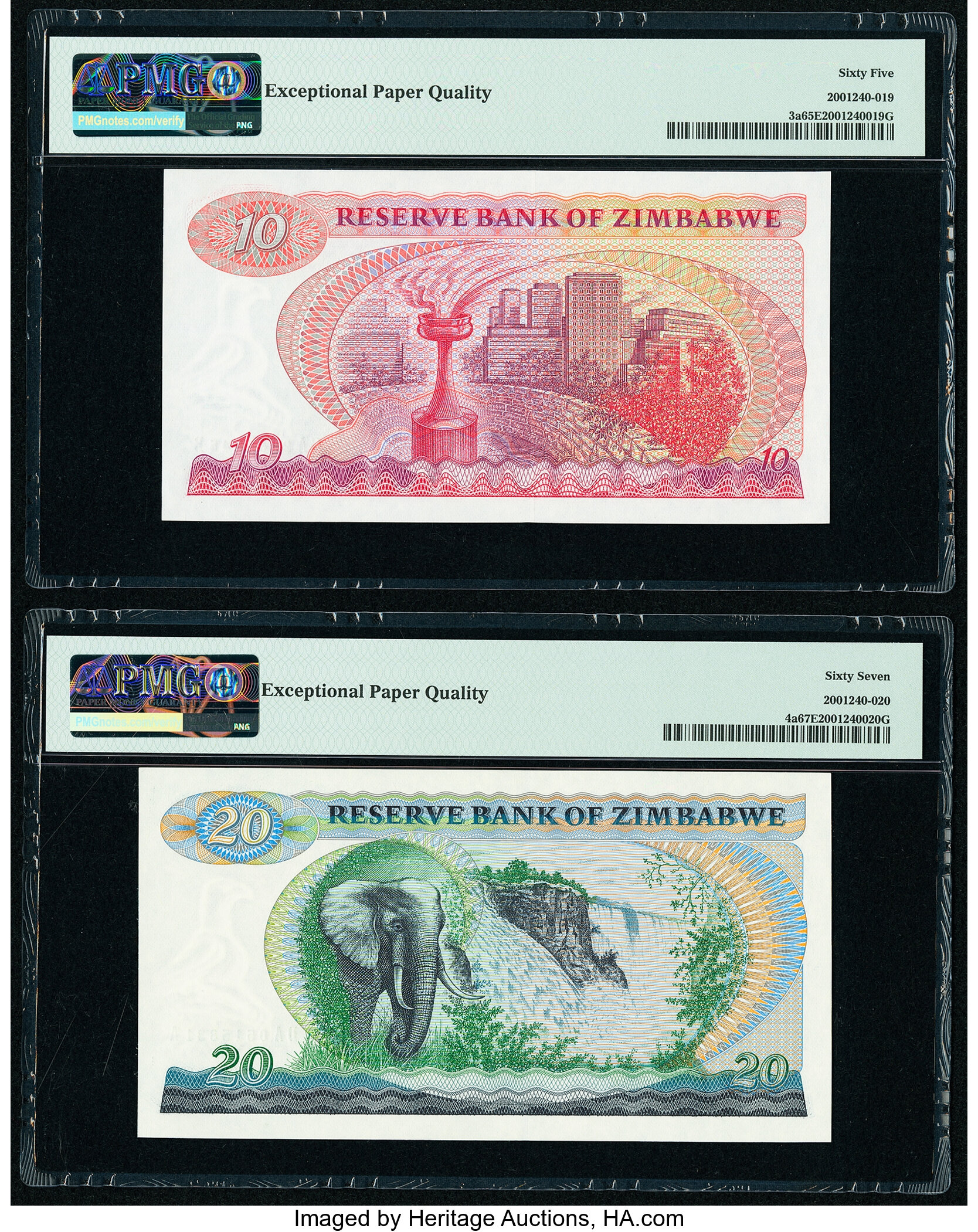 image for: Zimbabwe  10 dollars (B103az)