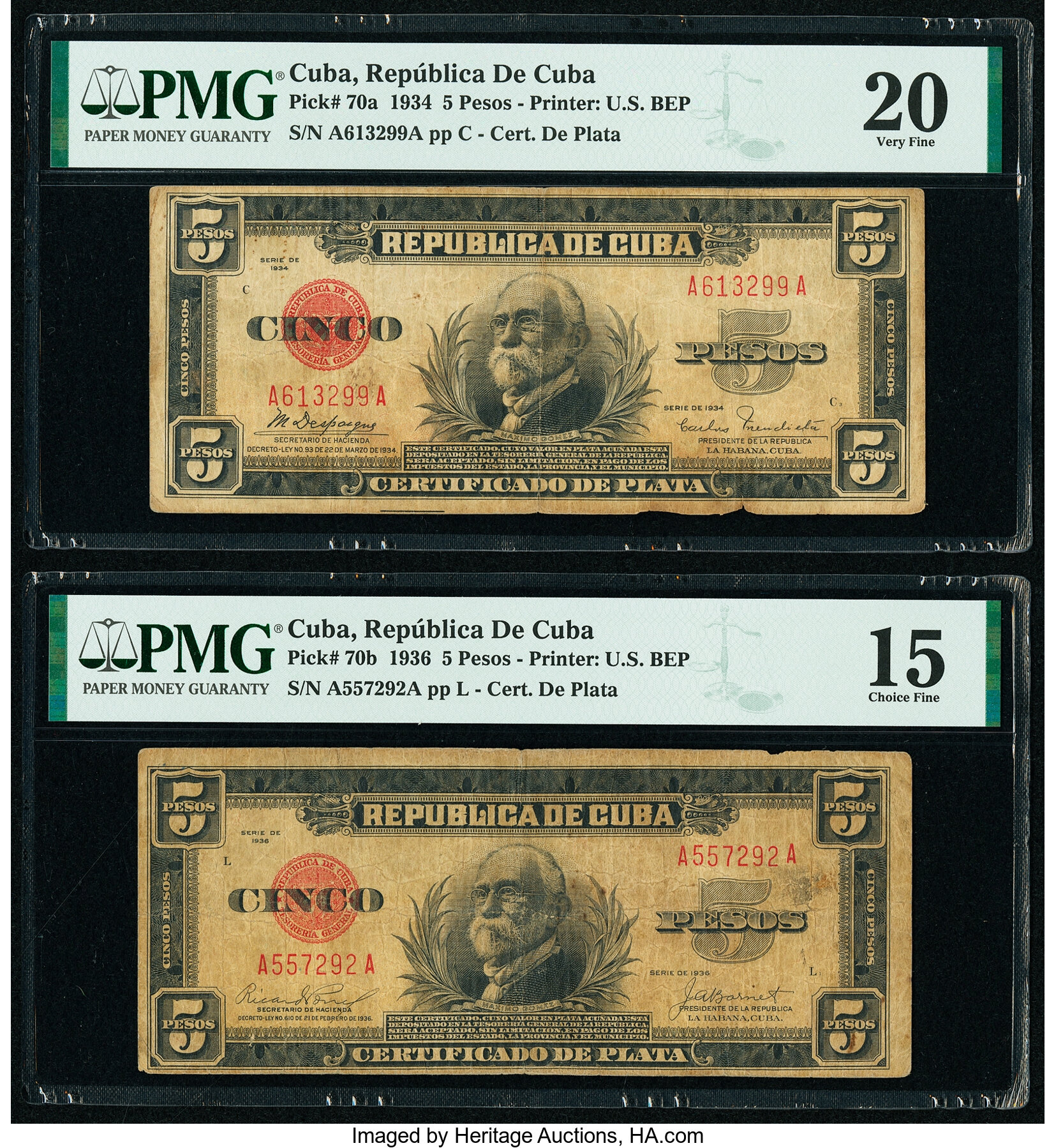 image for: Cuba  5 pesos(B402g)