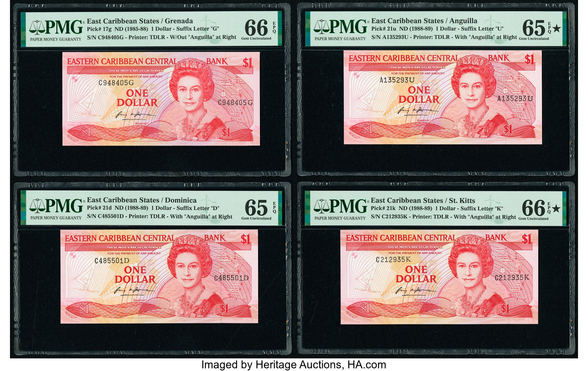 image for: East Caribbean States  1 dollar (B205z)
