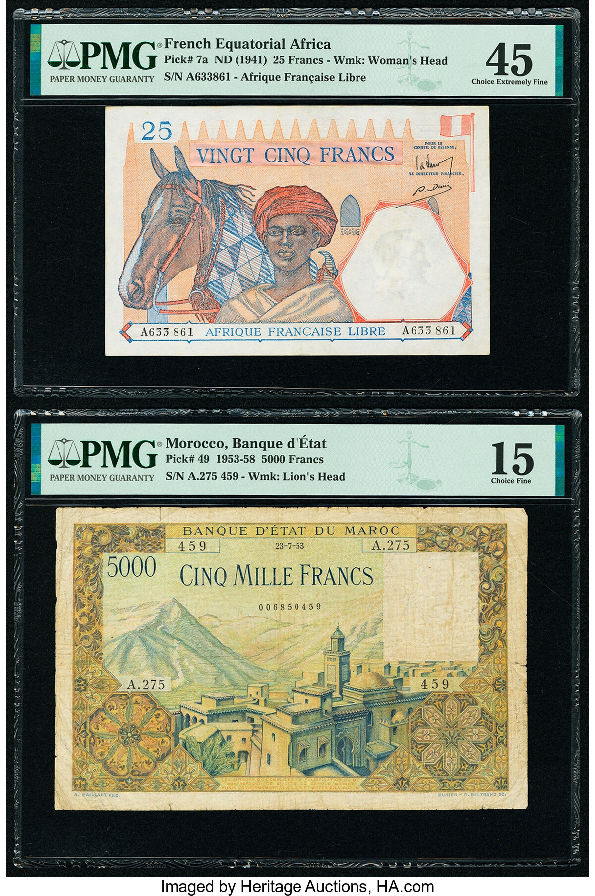 image for: Morocco  500 francs(B231as)