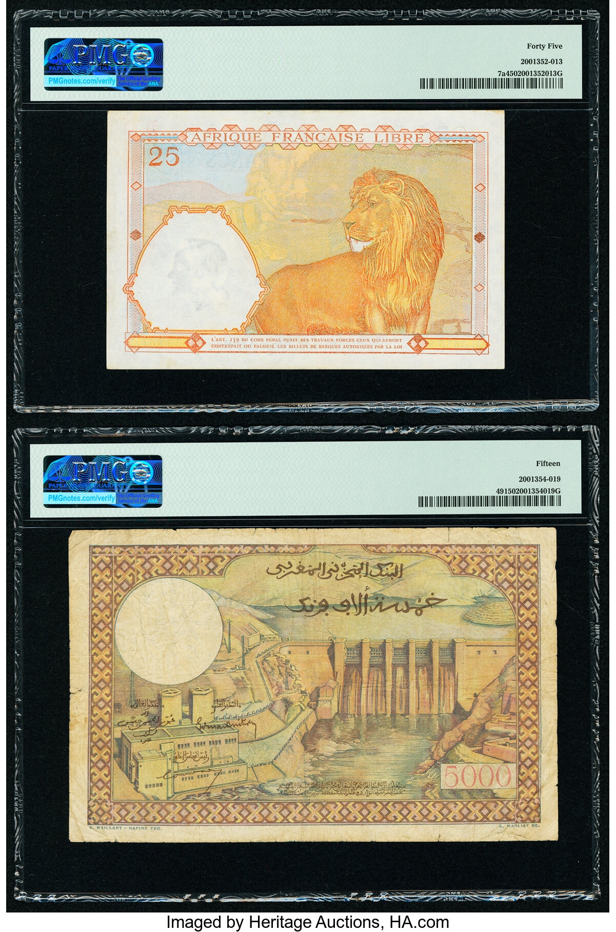 image for: Morocco  10,000 francs(B231a)
