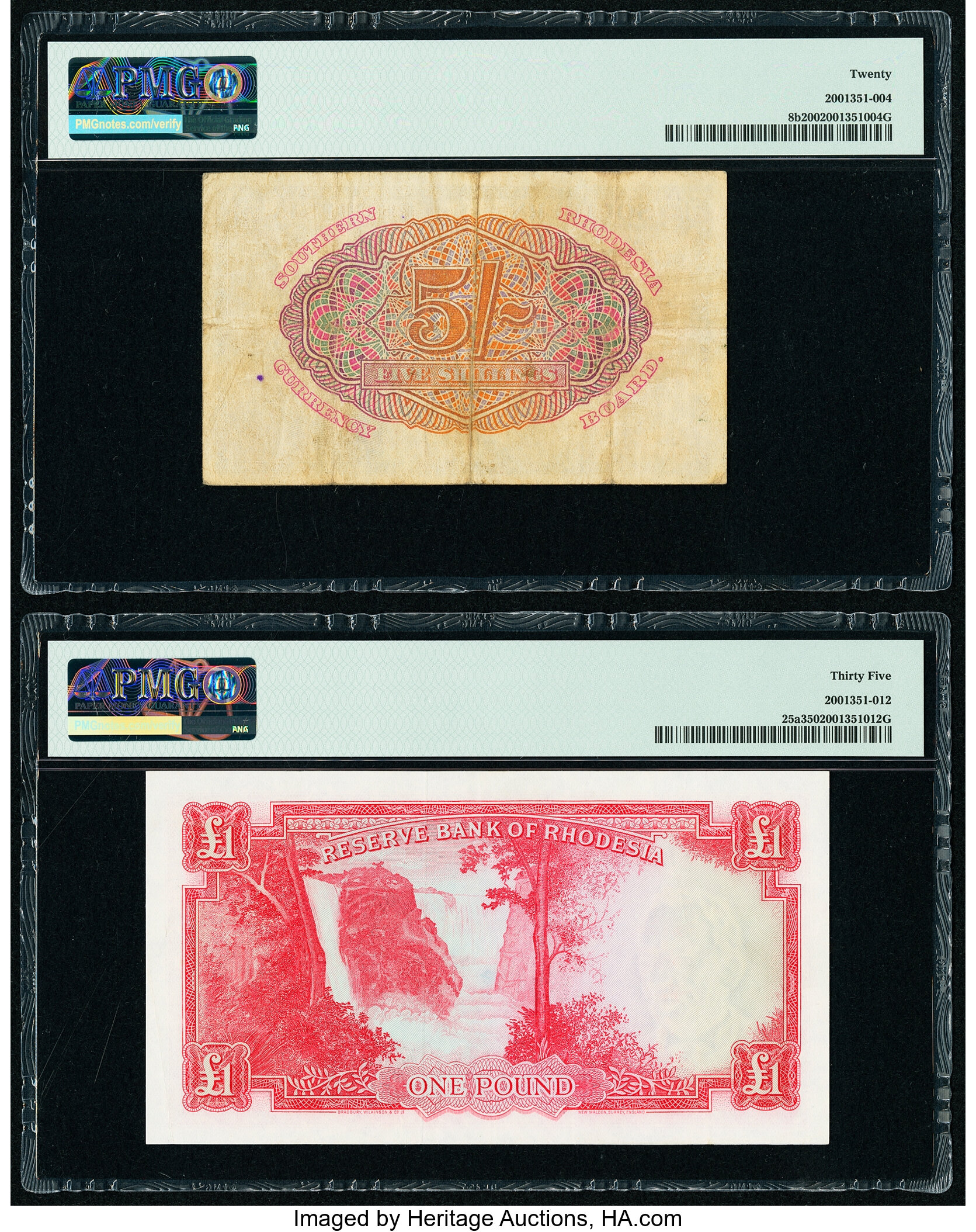 image for: Southern Rhodesia  5 shillings (B102a5)