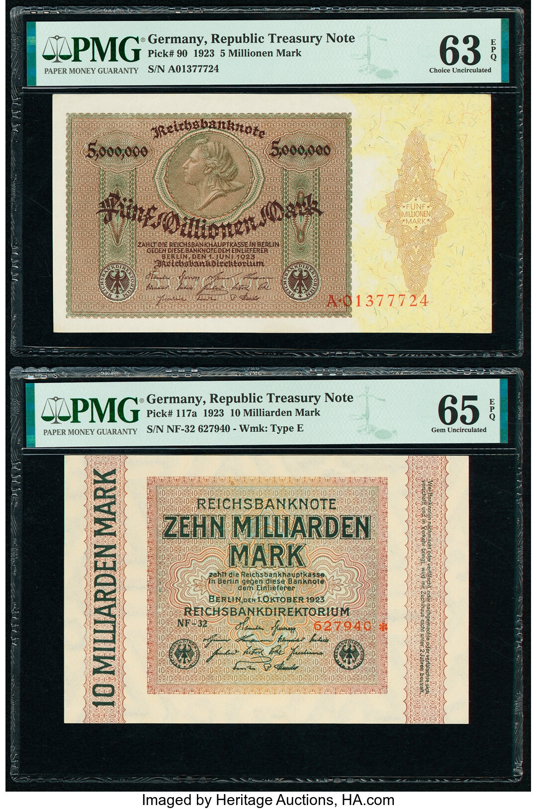 image for: Germany  5,000,000 mark (B257a)