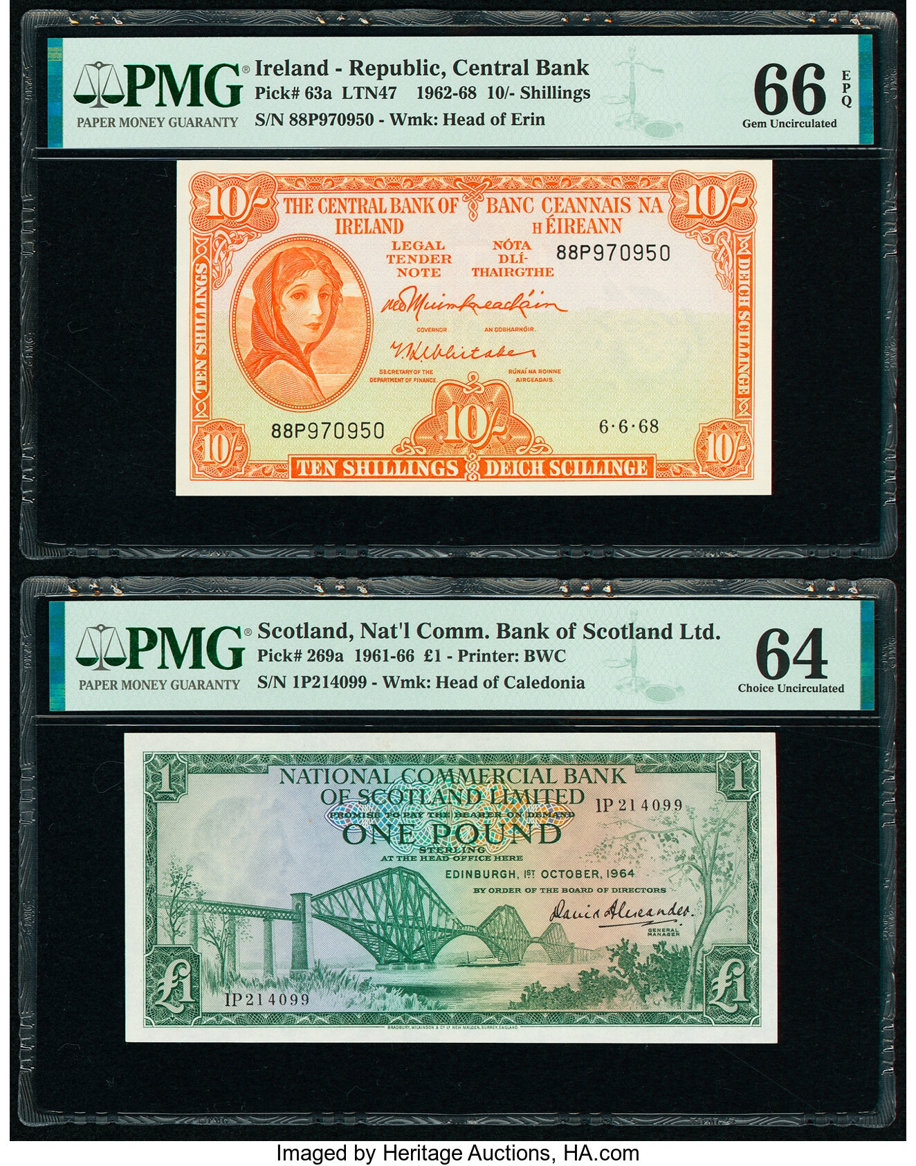 image for: Ireland, Republic of  10 shillings (B208as2)