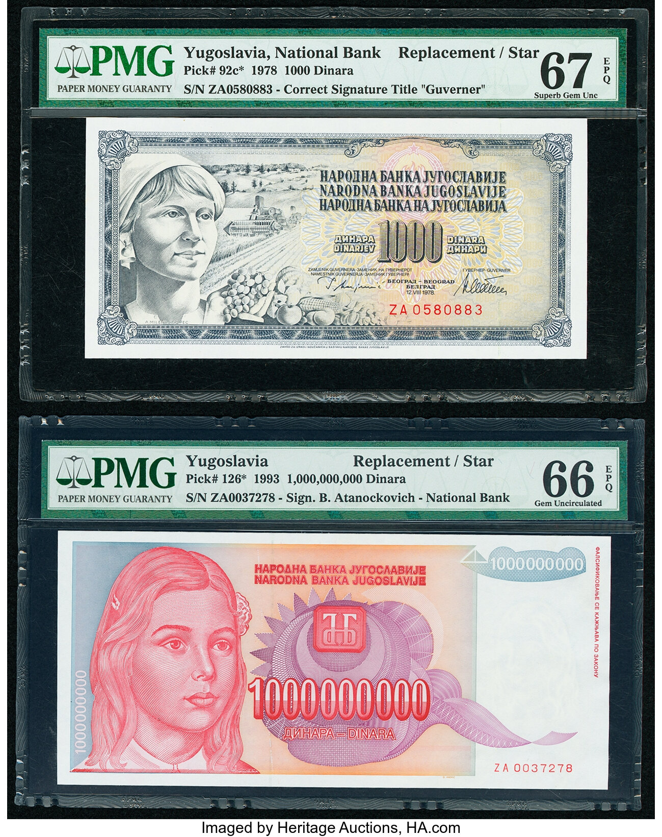 image for: Yugoslavia  100 dinara (dinars) (B302e)