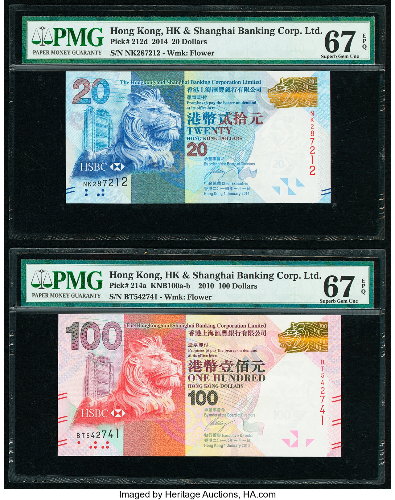 image for: Hong Kong  100 dollars (B693a)