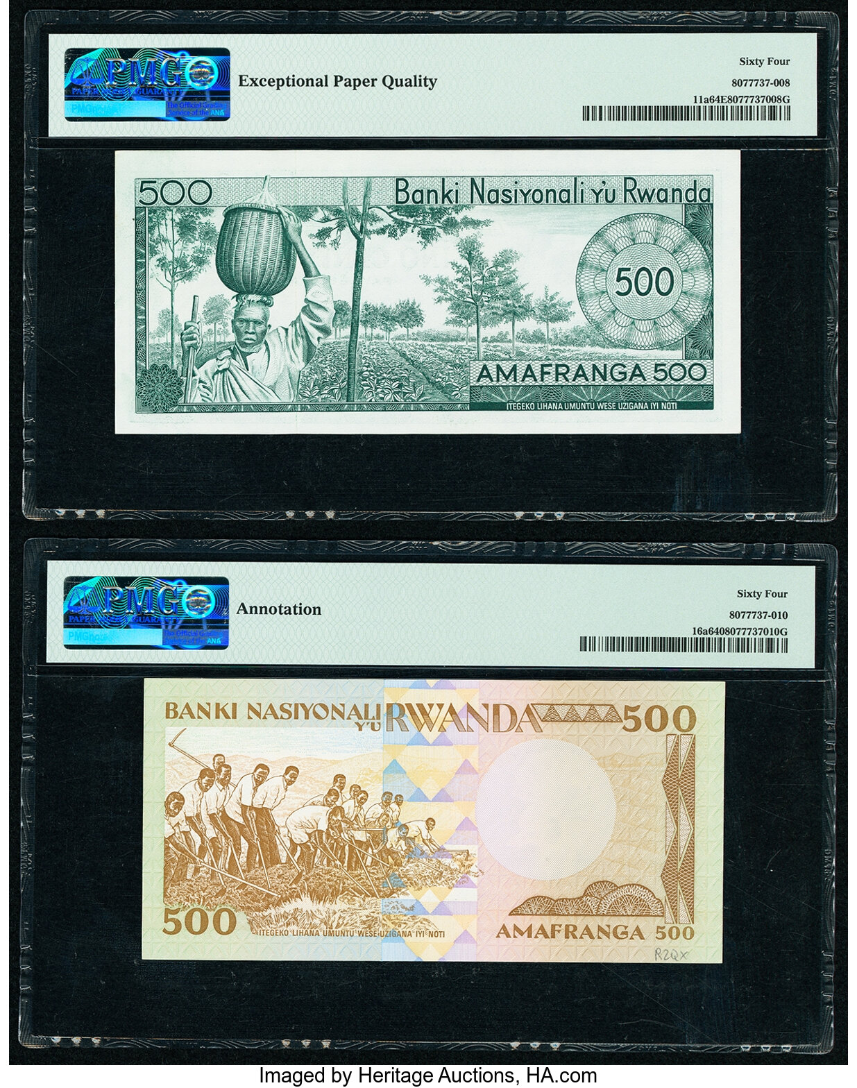 image for: Rwanda  500 francs(B117a)
