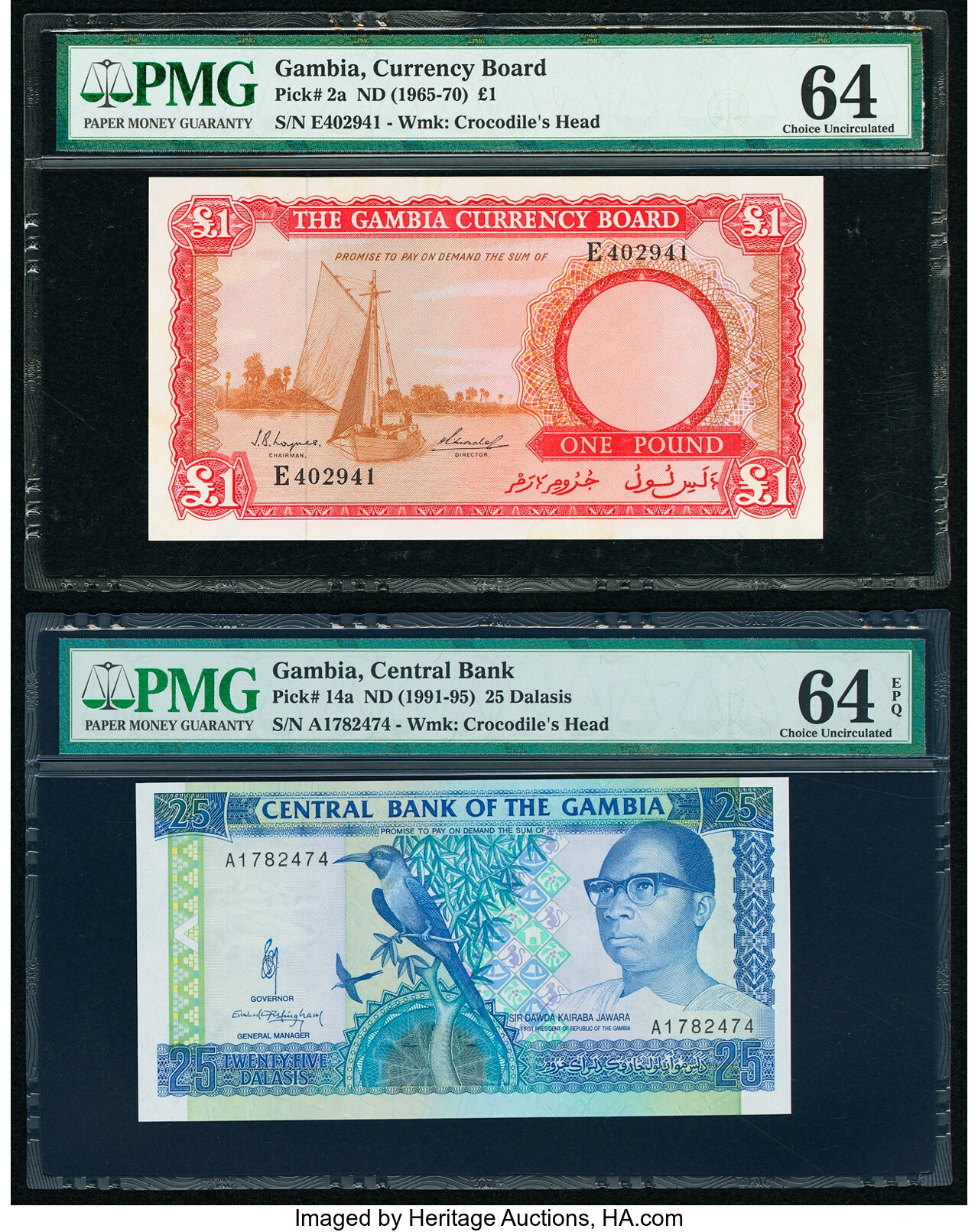 image for: Gambia  1 pound(B102az)