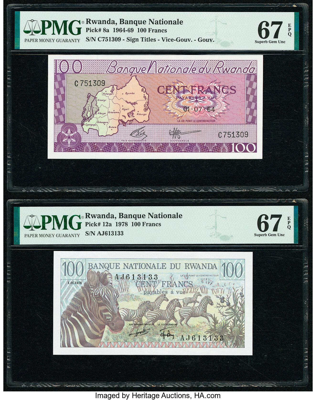 image for: Rwanda  100 francs(B108a)