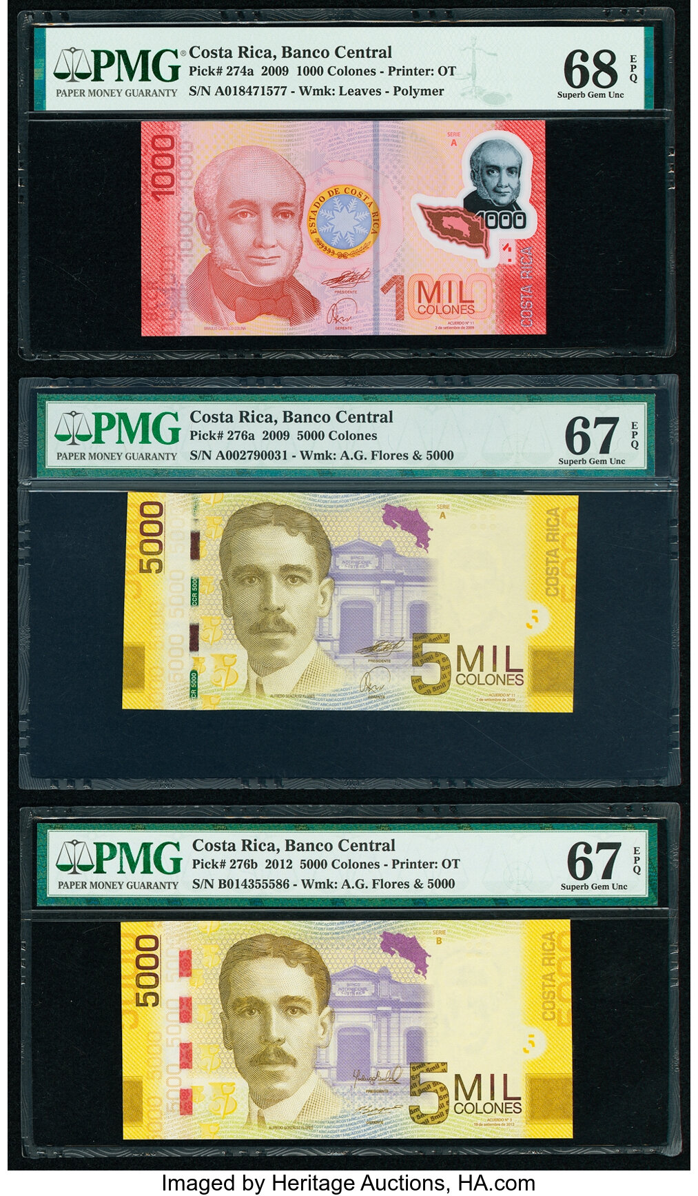 image for: Costa Rica  5,000 colones (B560b)