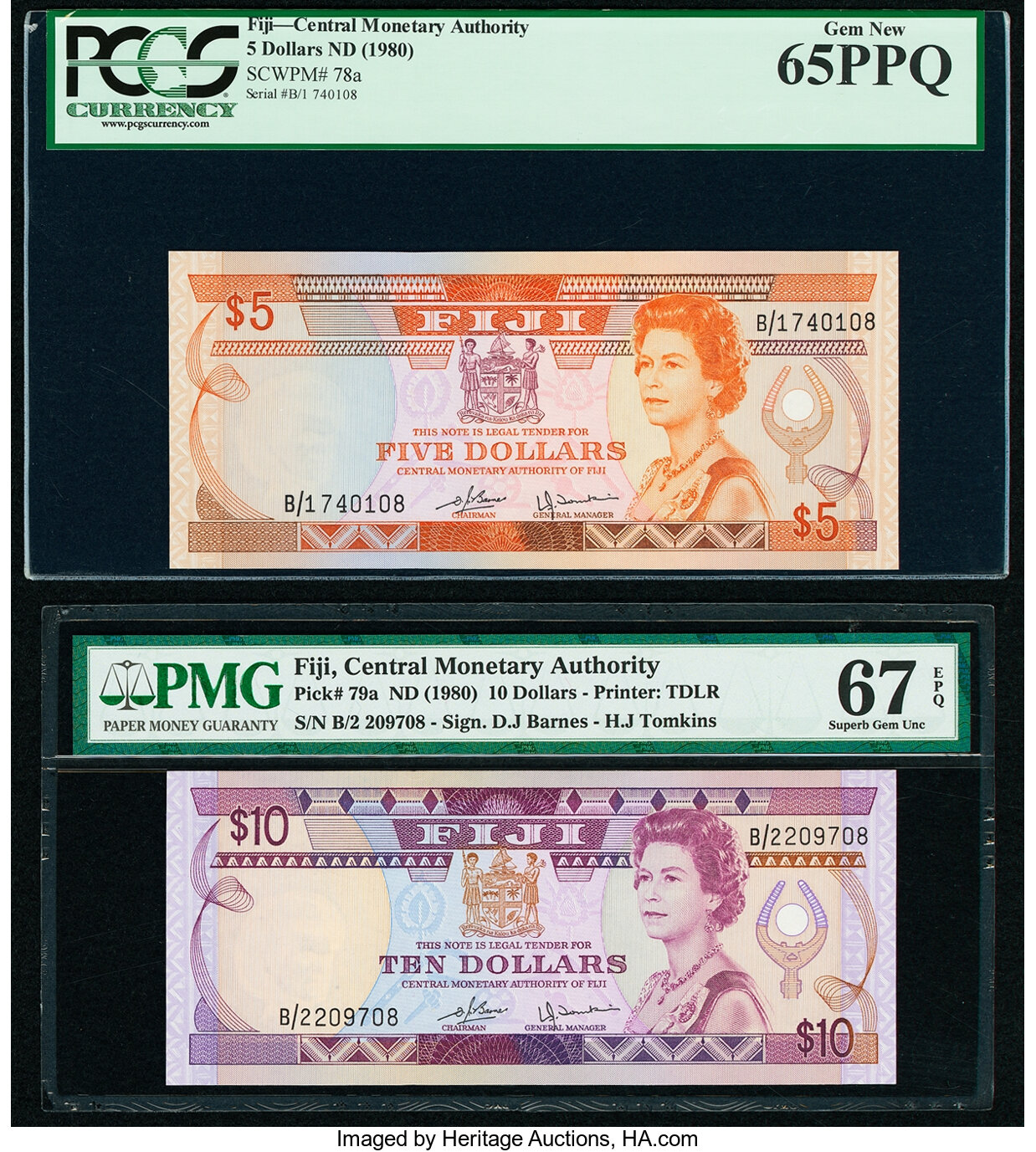 image for: Fiji  5 dollars (B409as2)