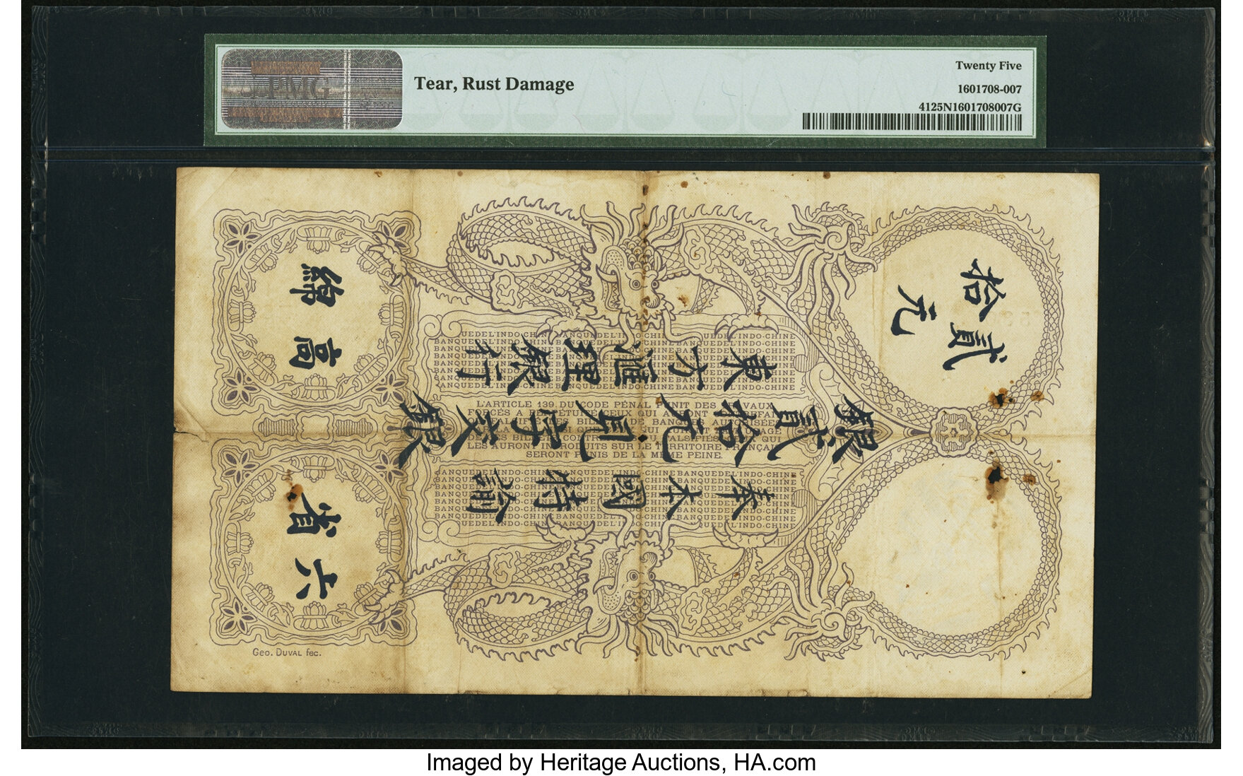 image for: French Indo-China  1 piastre(B403b)
