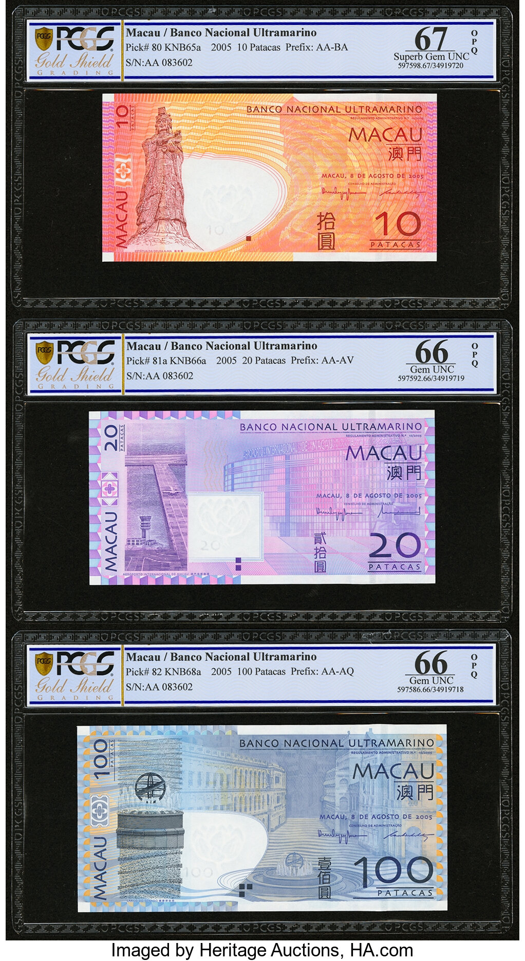 image for: Macau  100 patacas (B071c)