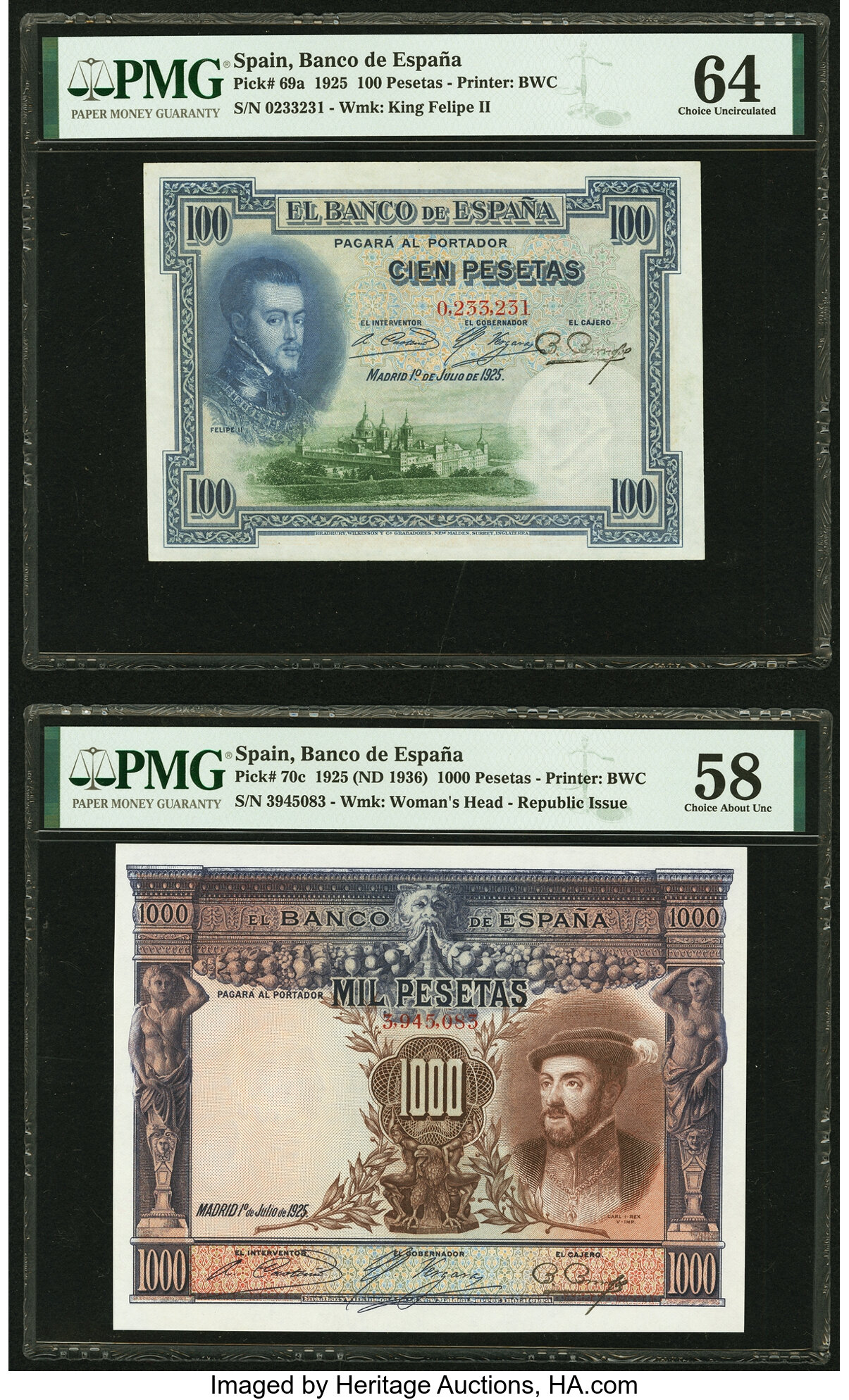 image for: Spain  100 pesetas (B512c)