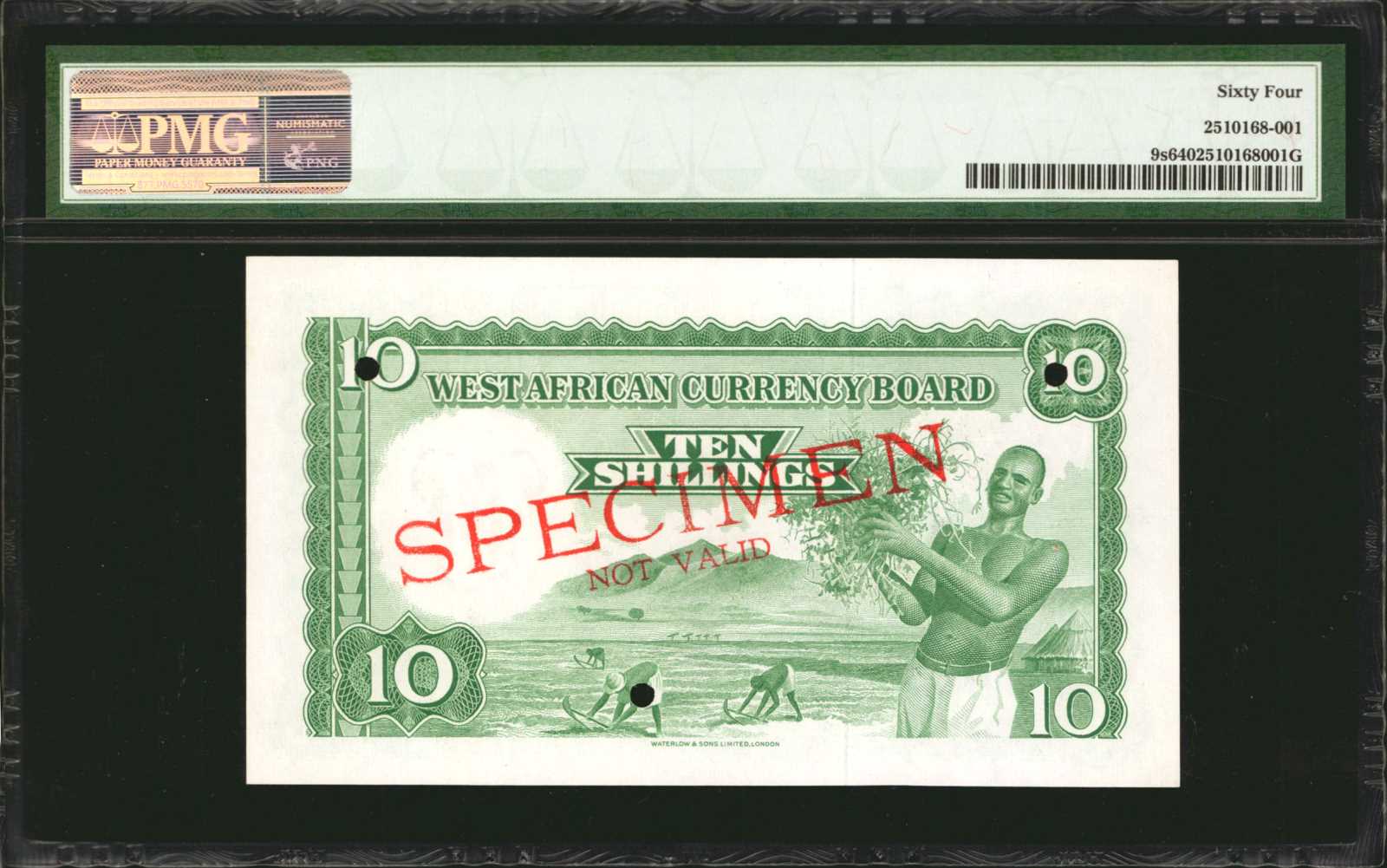image for: British West Africa  10 shillings(B109b2)