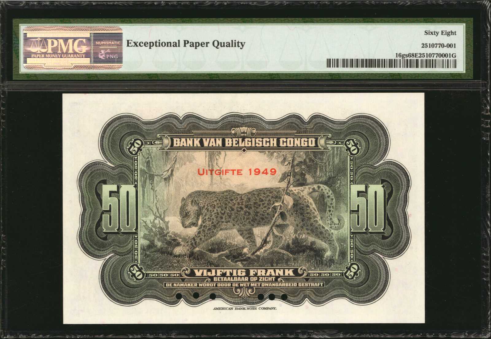 image for: Belgian Congo  50 francs(B218e)