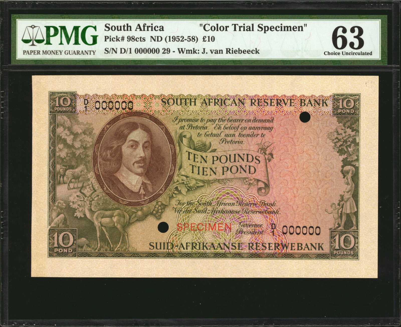 image for: South Africa  10 pounds (B726a)