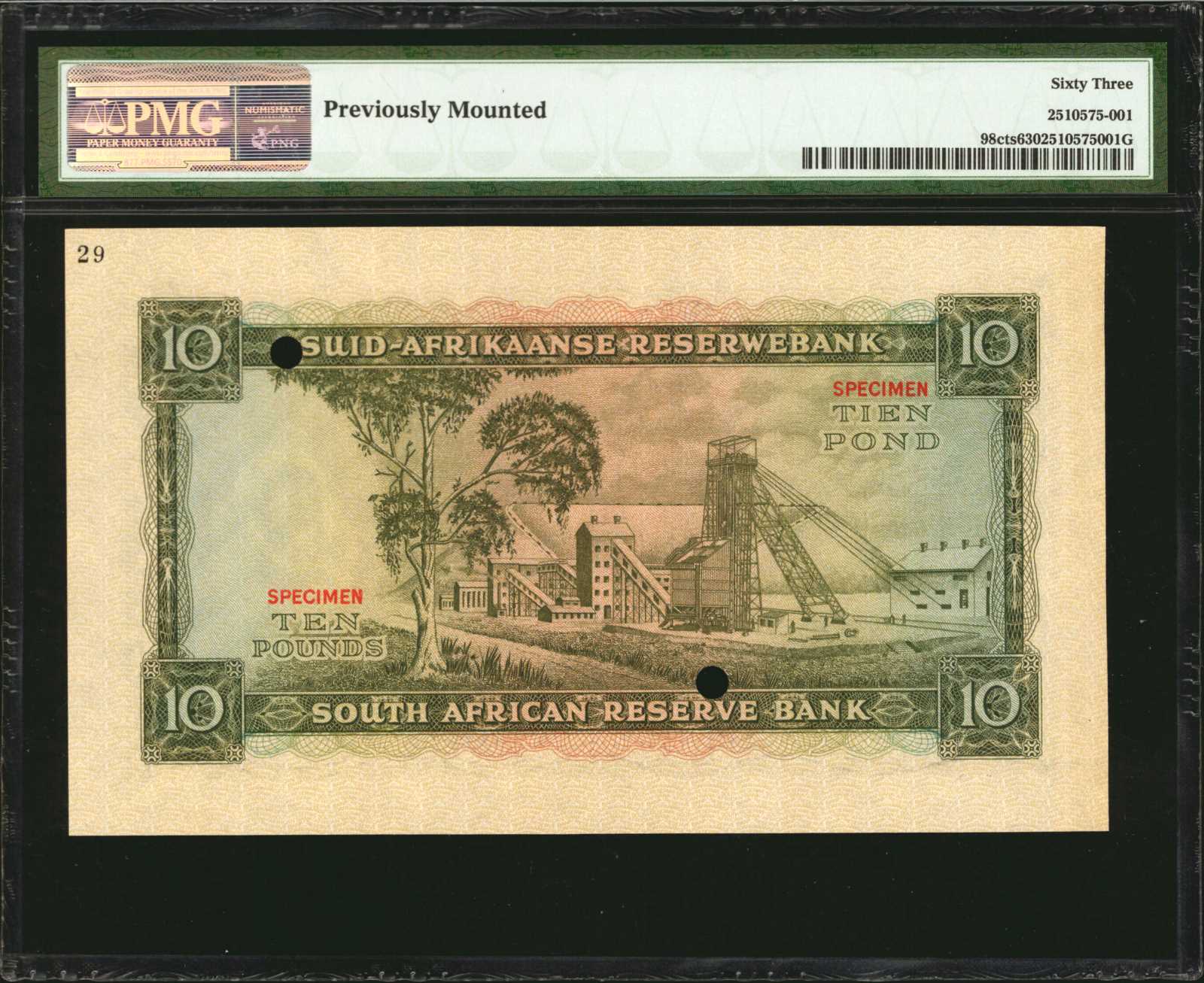 image for: South Africa  10 pounds (B726as)