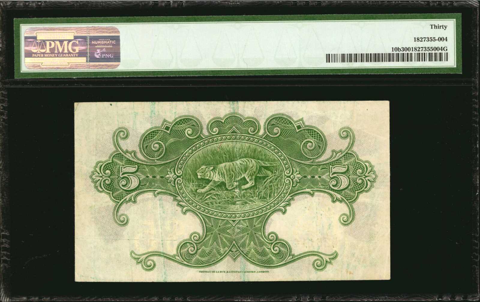 image for: Straits Settlements  5 dollars(B119c)