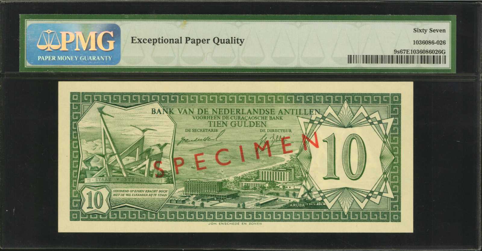 image for: Netherlands Antilles  10 gulden (guilders) (B209as)