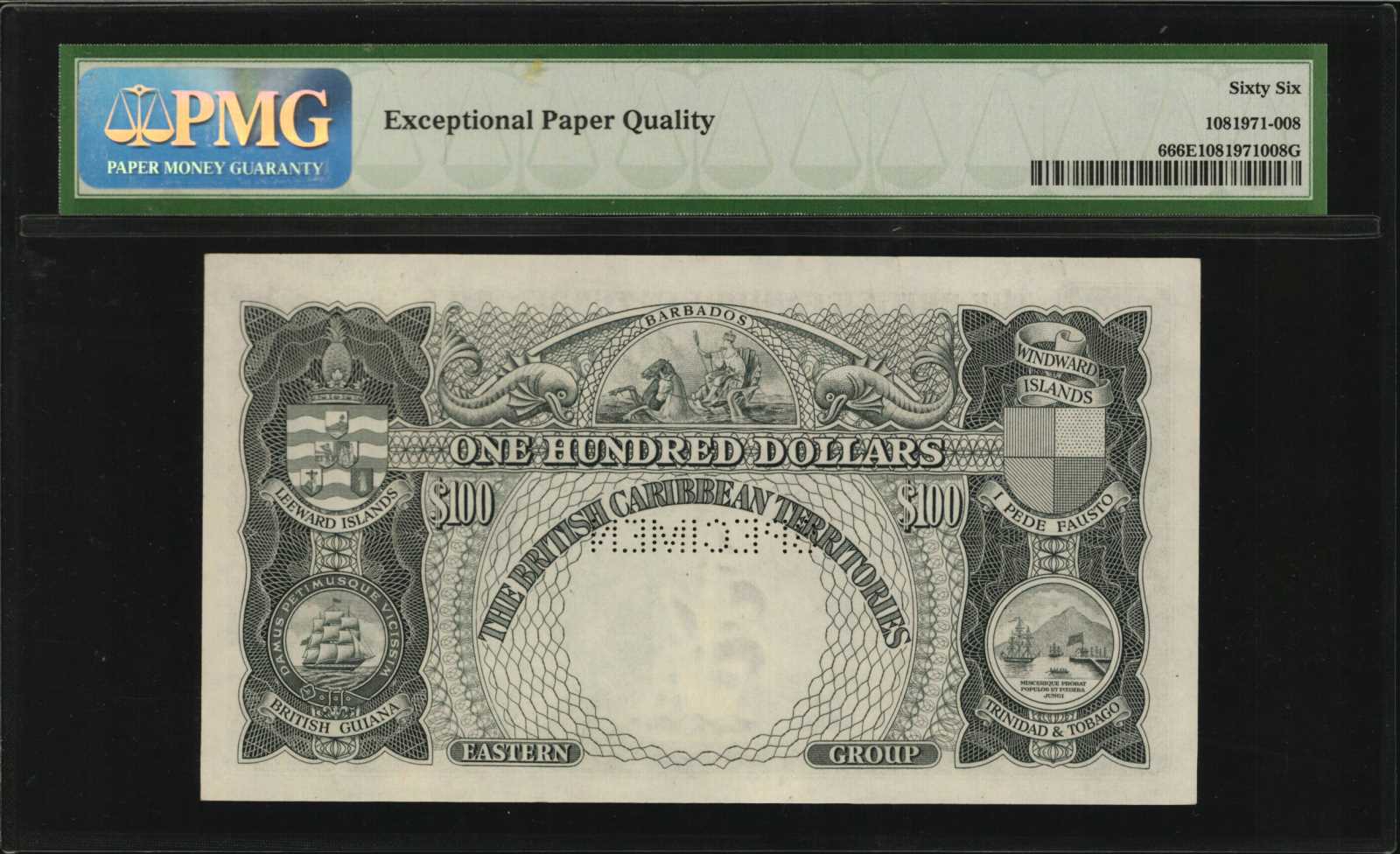 image for: British Caribbean Territories  10 dollars(B104a)