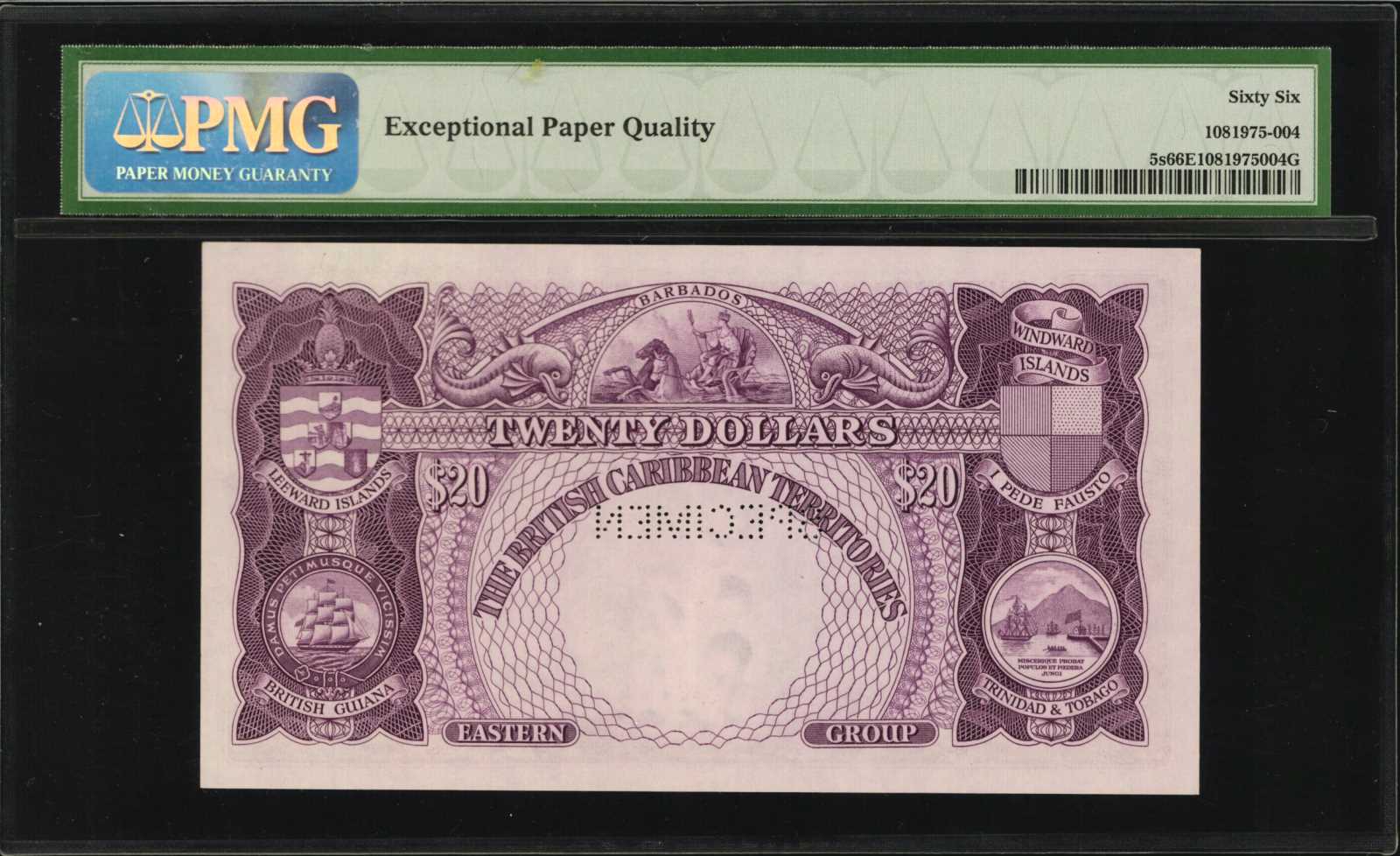 image for: British Caribbean Territories  10 dollars(B104as)