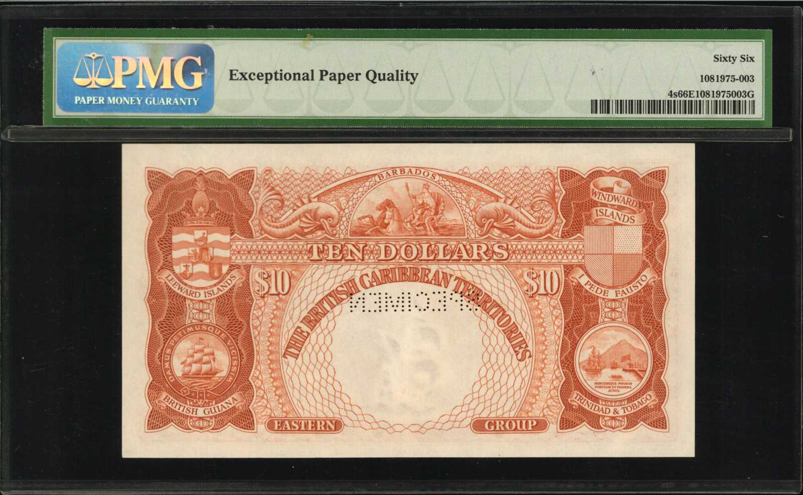 image for: British Caribbean Territories  20 dollars(B105b)