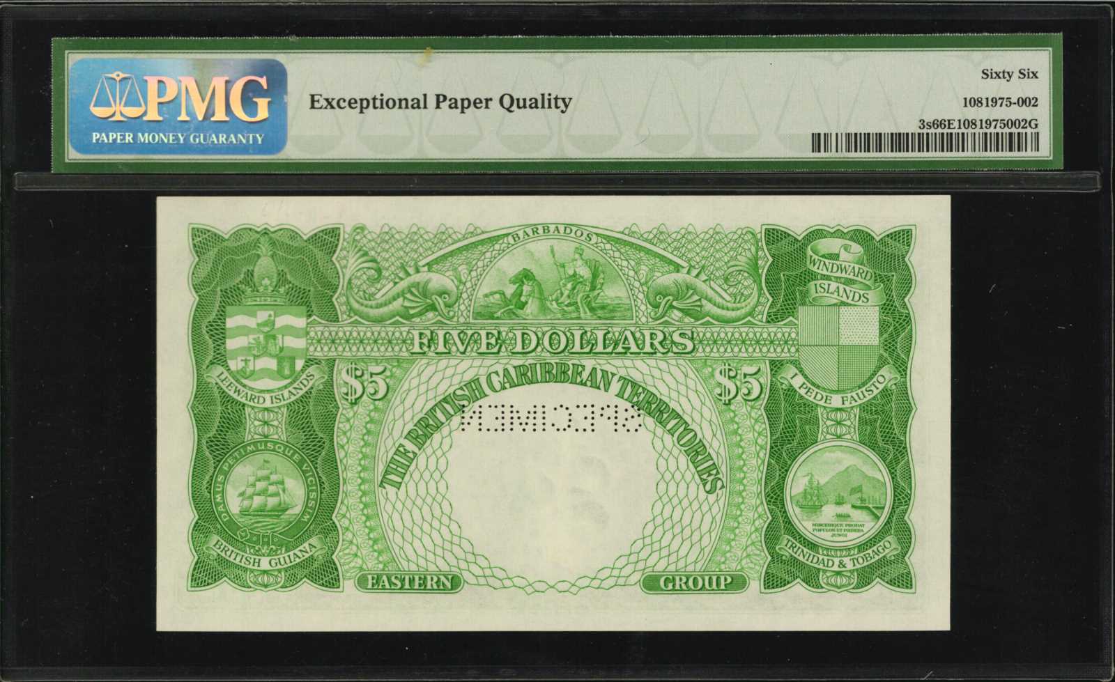 image for: British Caribbean Territories  10 dollars(B104b)