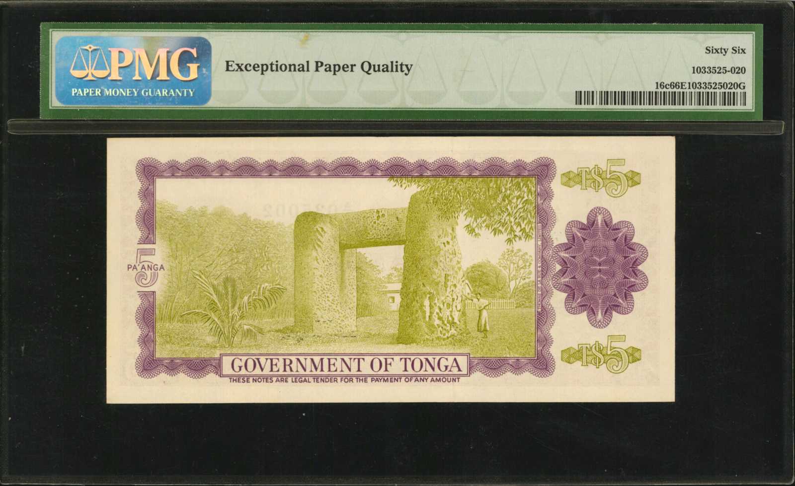 image for: Tonga  5 pa?anga(B116s3)