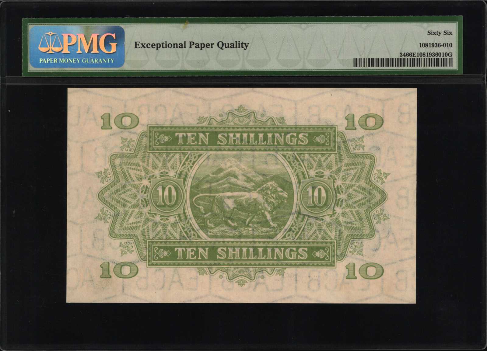 image for: East Africa  10 shillings(B224e)