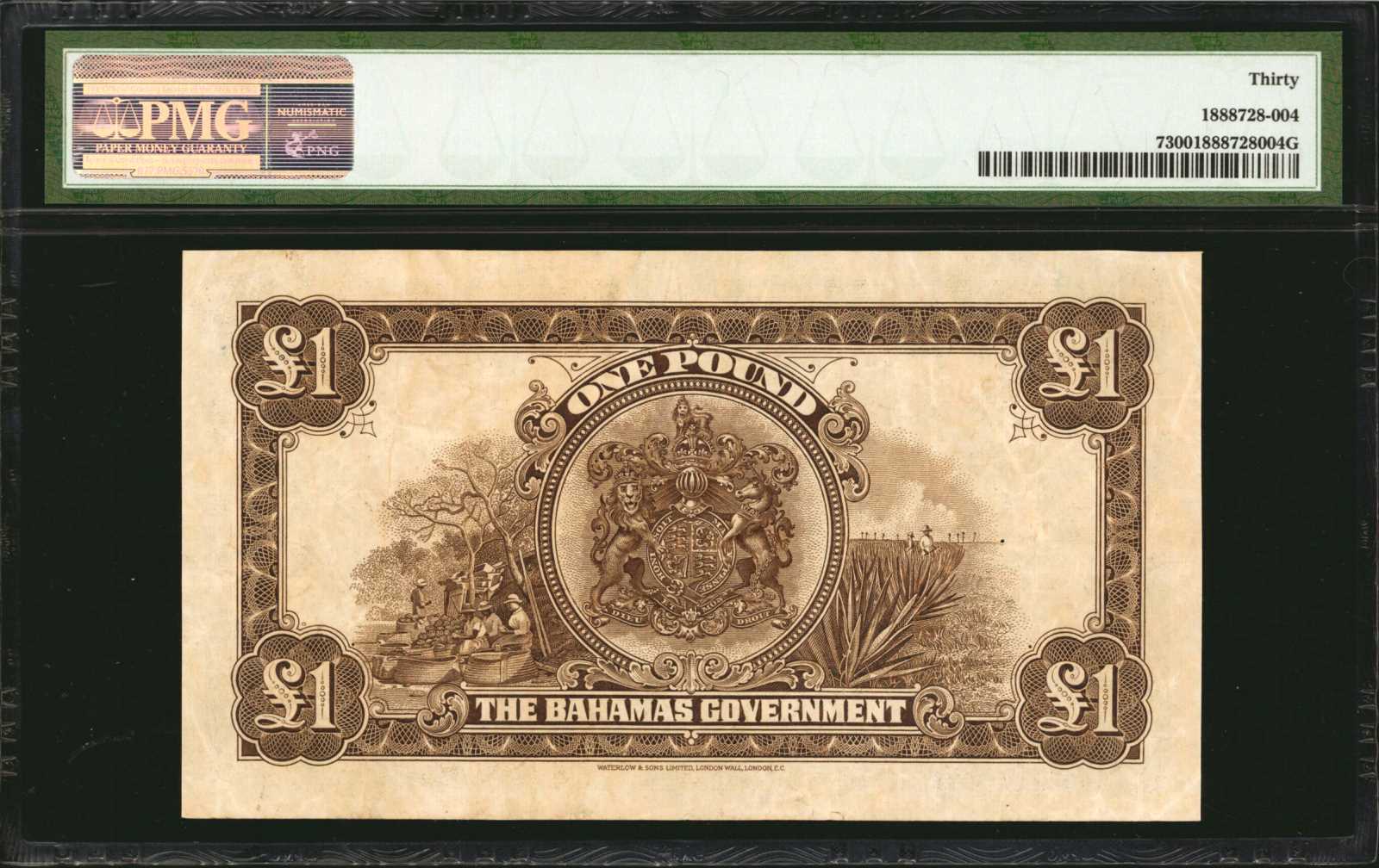 image for: Bahamas  1 pound(B107a)