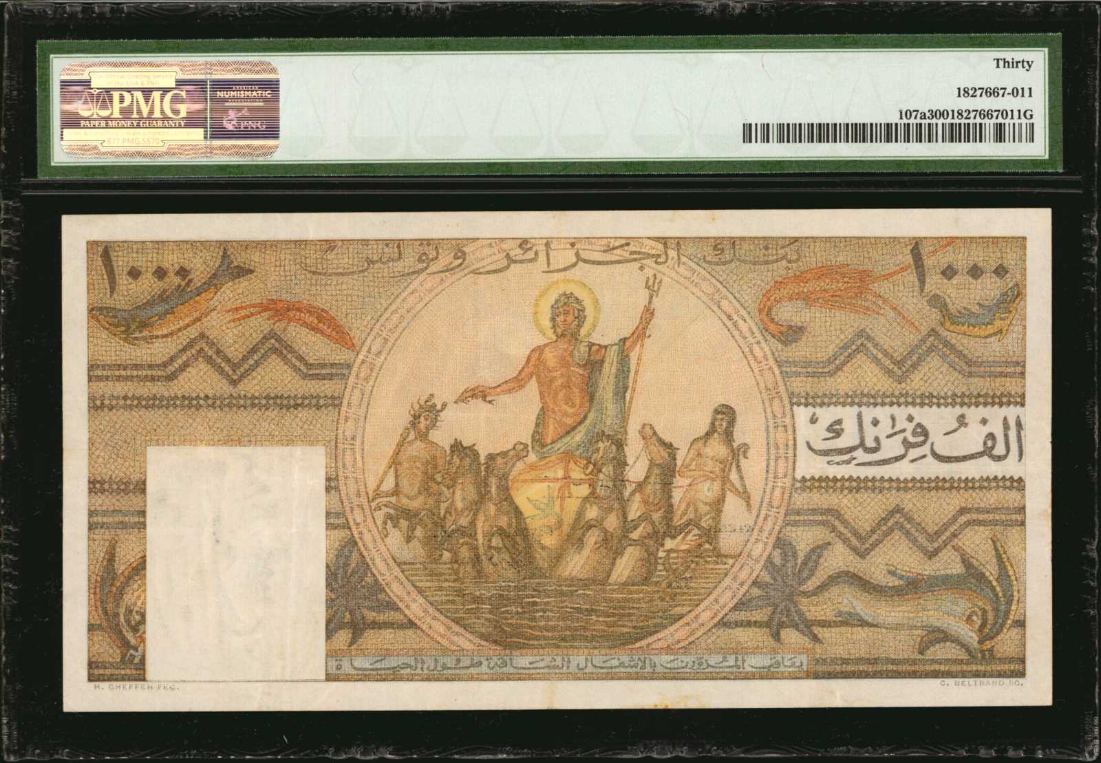 image for: Algeria  100 nouveaux francs(B202b)