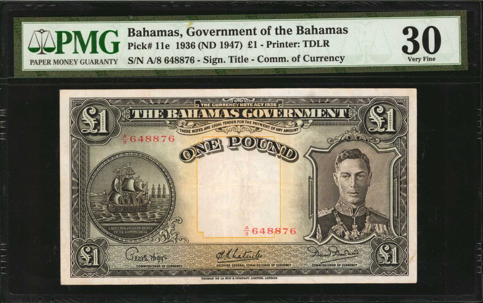  Sig 8: Stewart/Latreille/Burnside Prefix A/6 Intro: 1945 Unconfirmed 