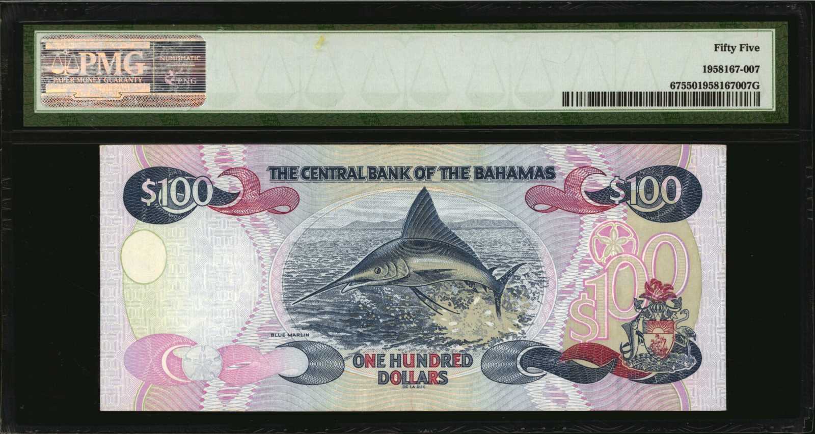 image for: Bahamas  100 dollars (B333a)