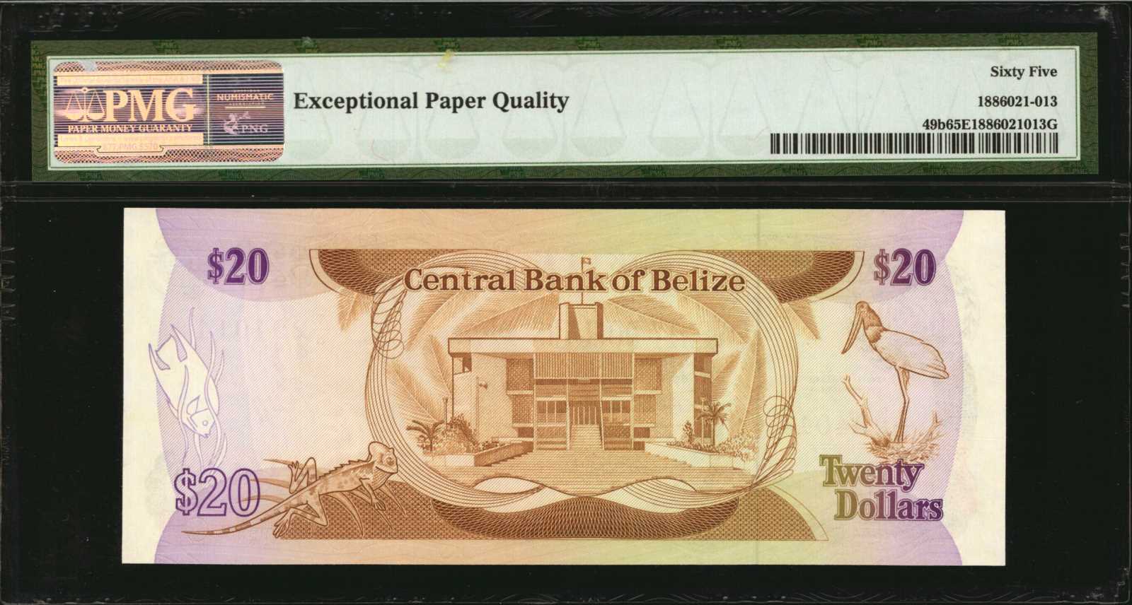image for: Belize  20 dollars (B307z)