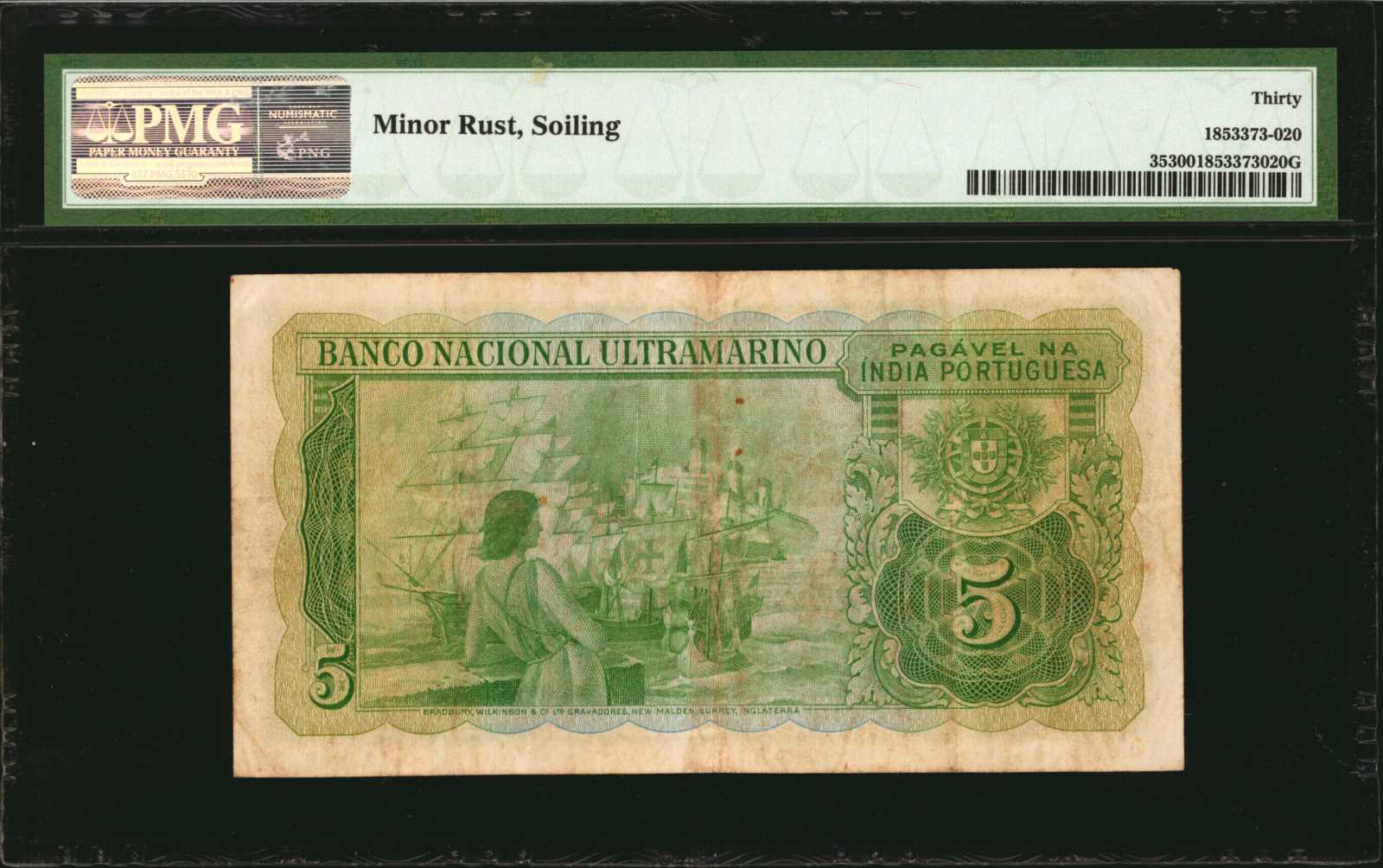 image for: Portuguese India  5 rupias(B324f)