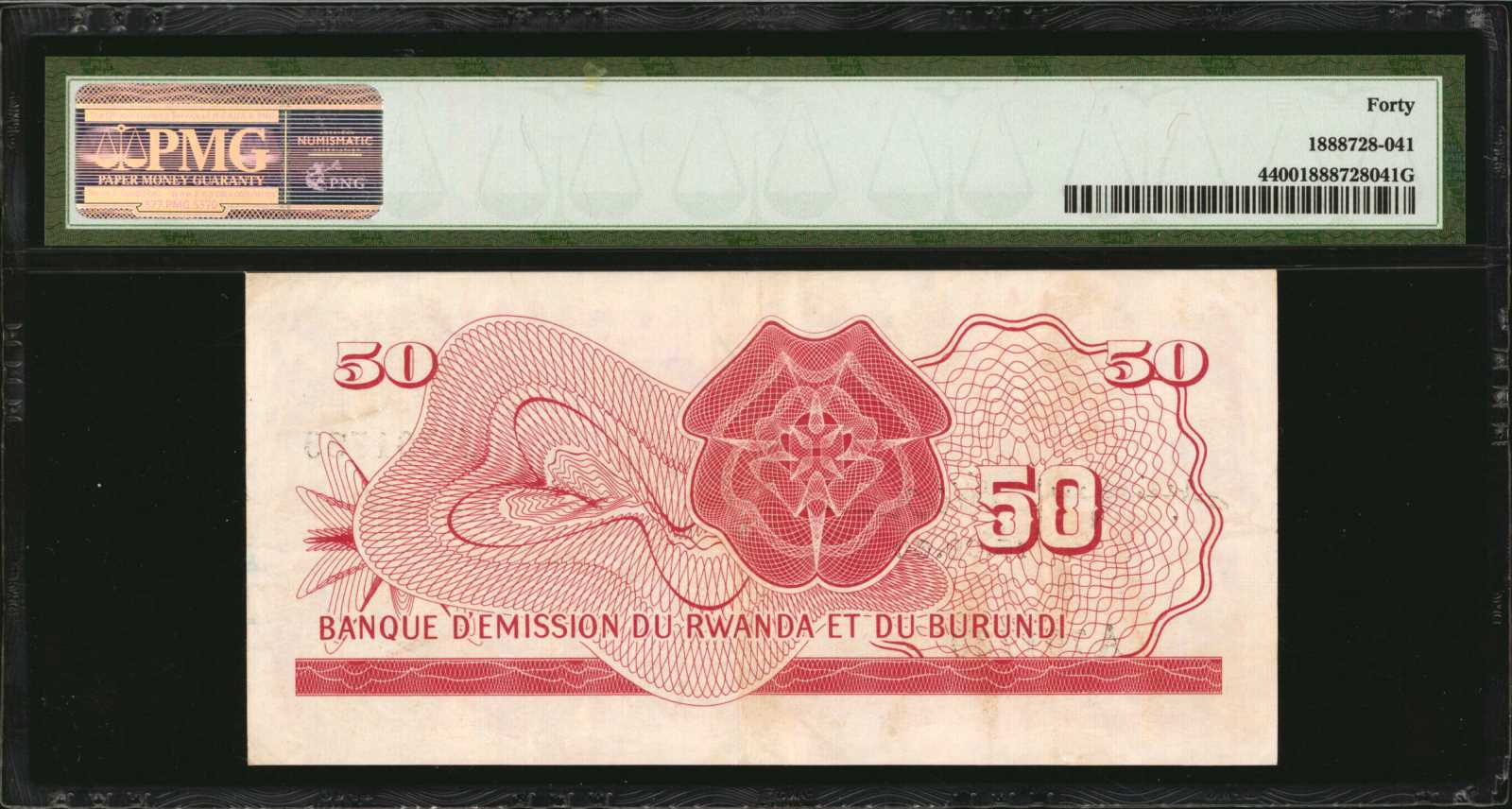 image for: Rwanda and Burundi  50 francs(B104at)