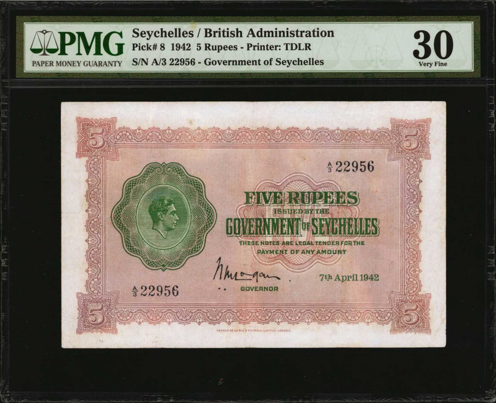 image for: Seychelles  5 rupees(B115as)
