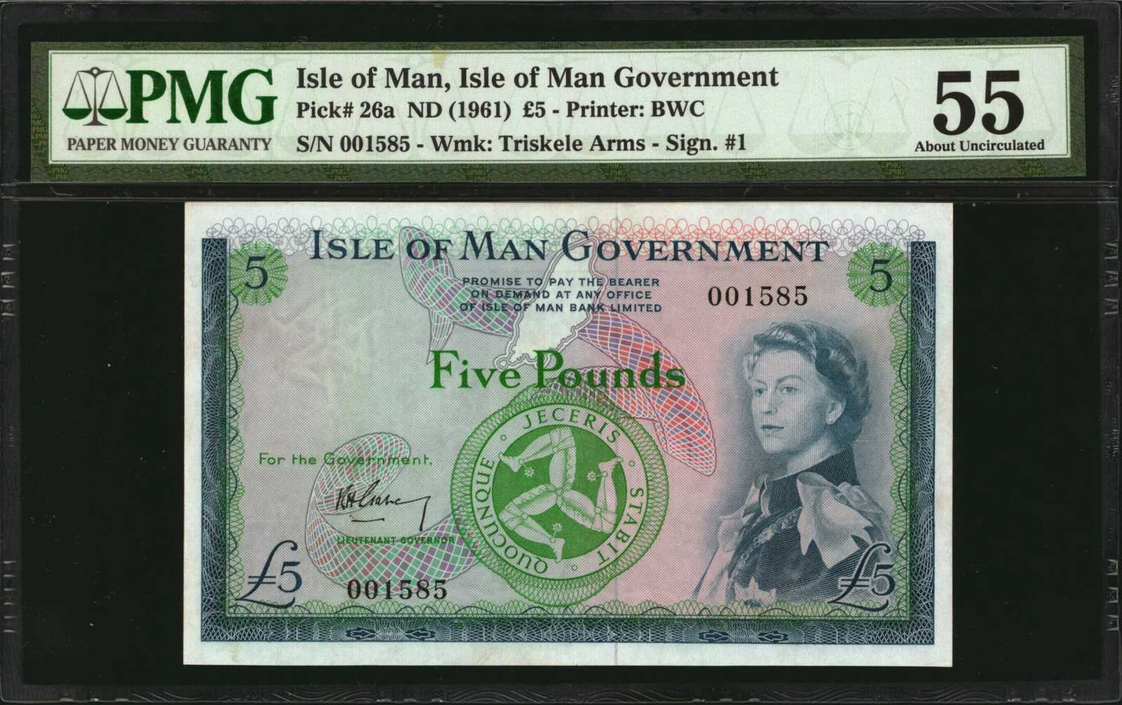 image for: Isle of Man  5 pounds (B103as2)