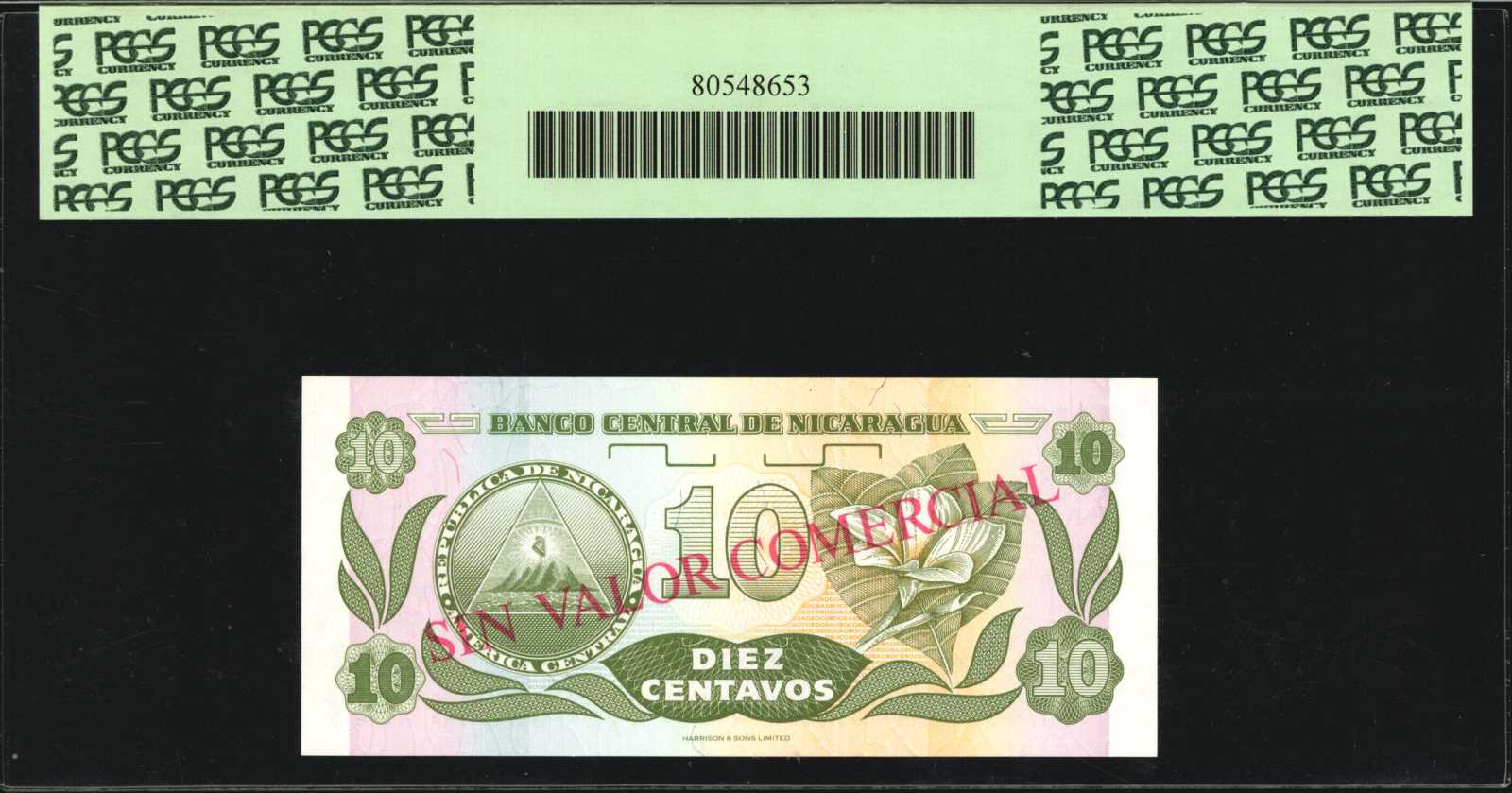 image for: Nicaragua  10 centavos(B463as)