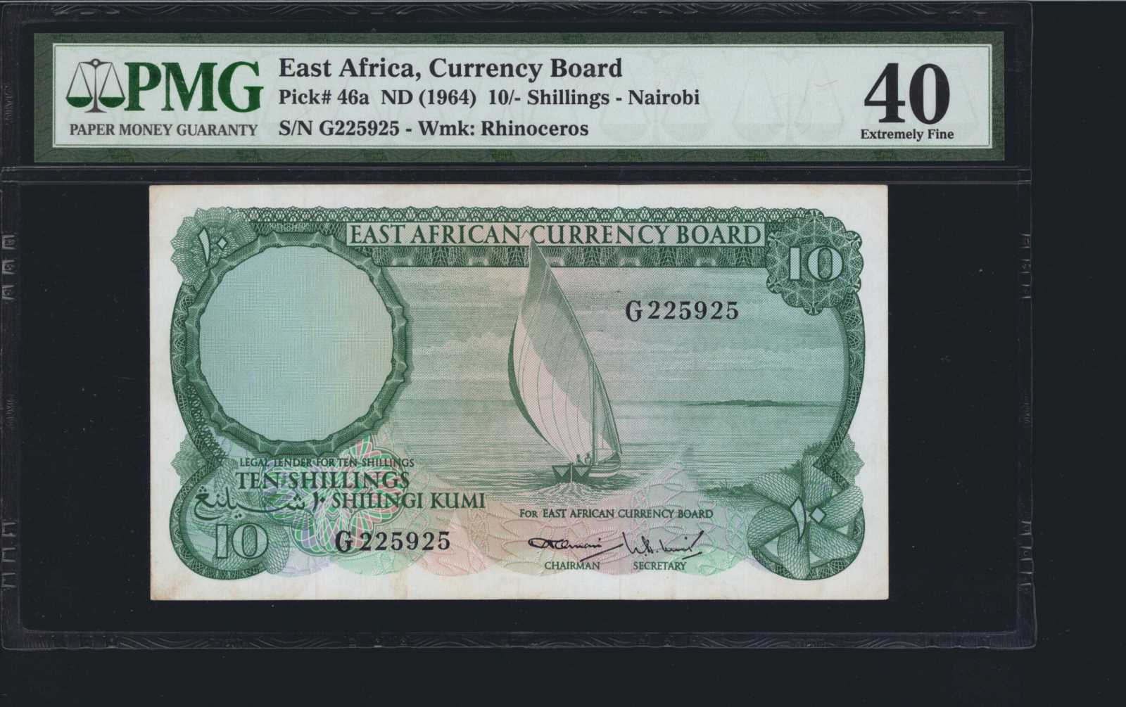 image for: East Africa  10 shillings(B232as3)