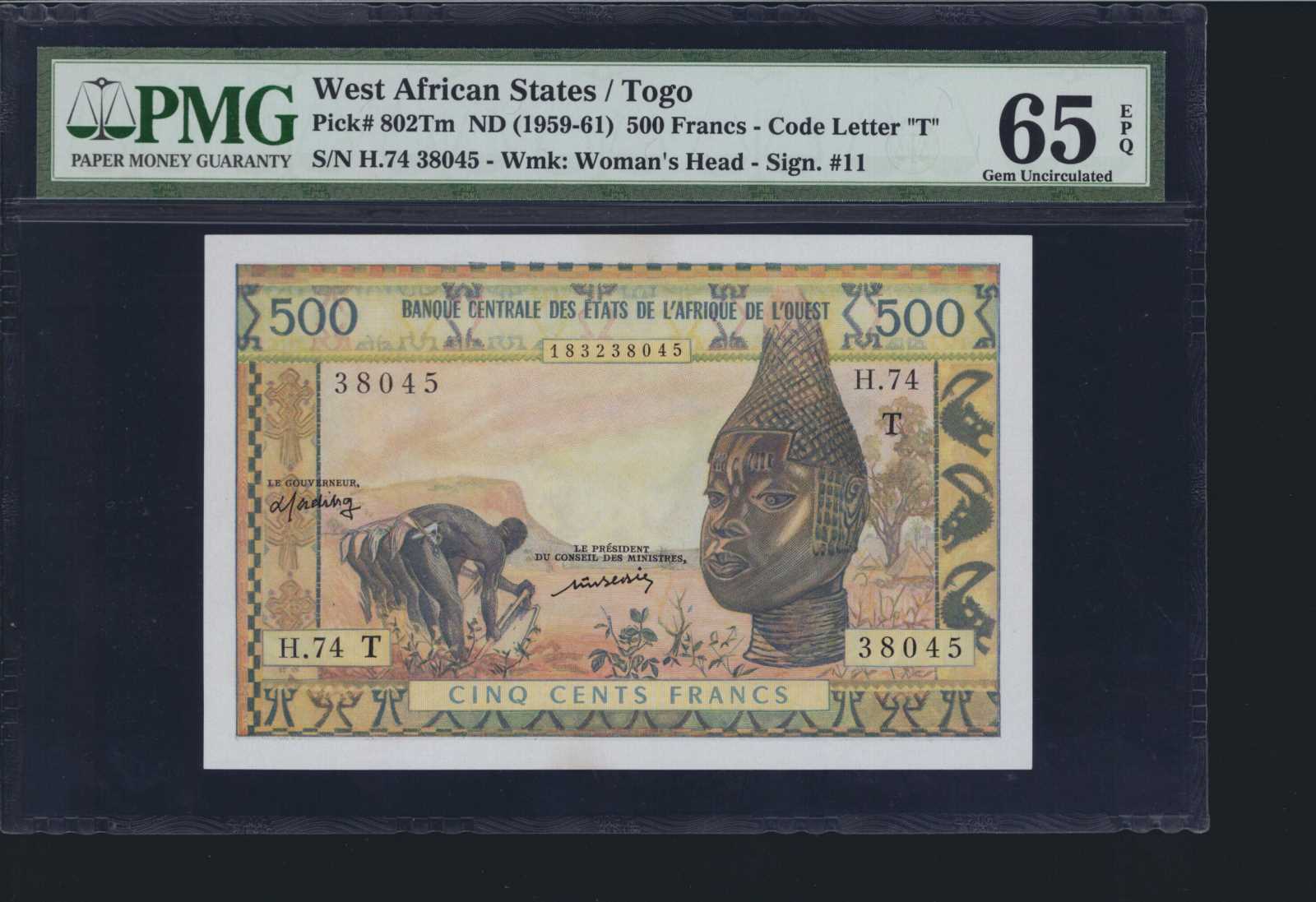 image for: West African States  500 francs (B107Ta)