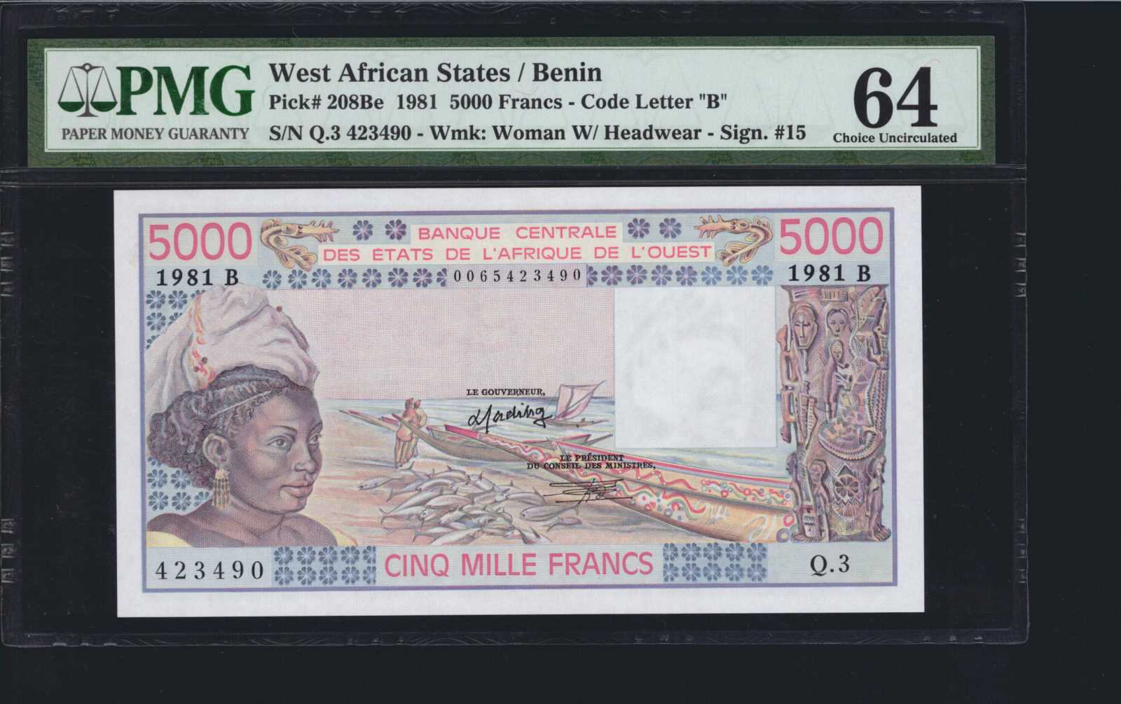 image for: West African States  5,000 francs (B113Bk)