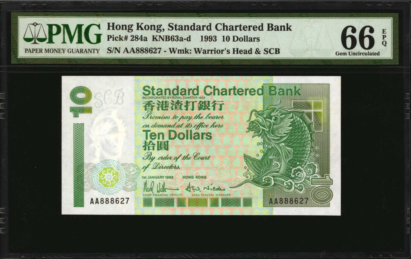 image for: Hong Kong  10 dollars (B407az)