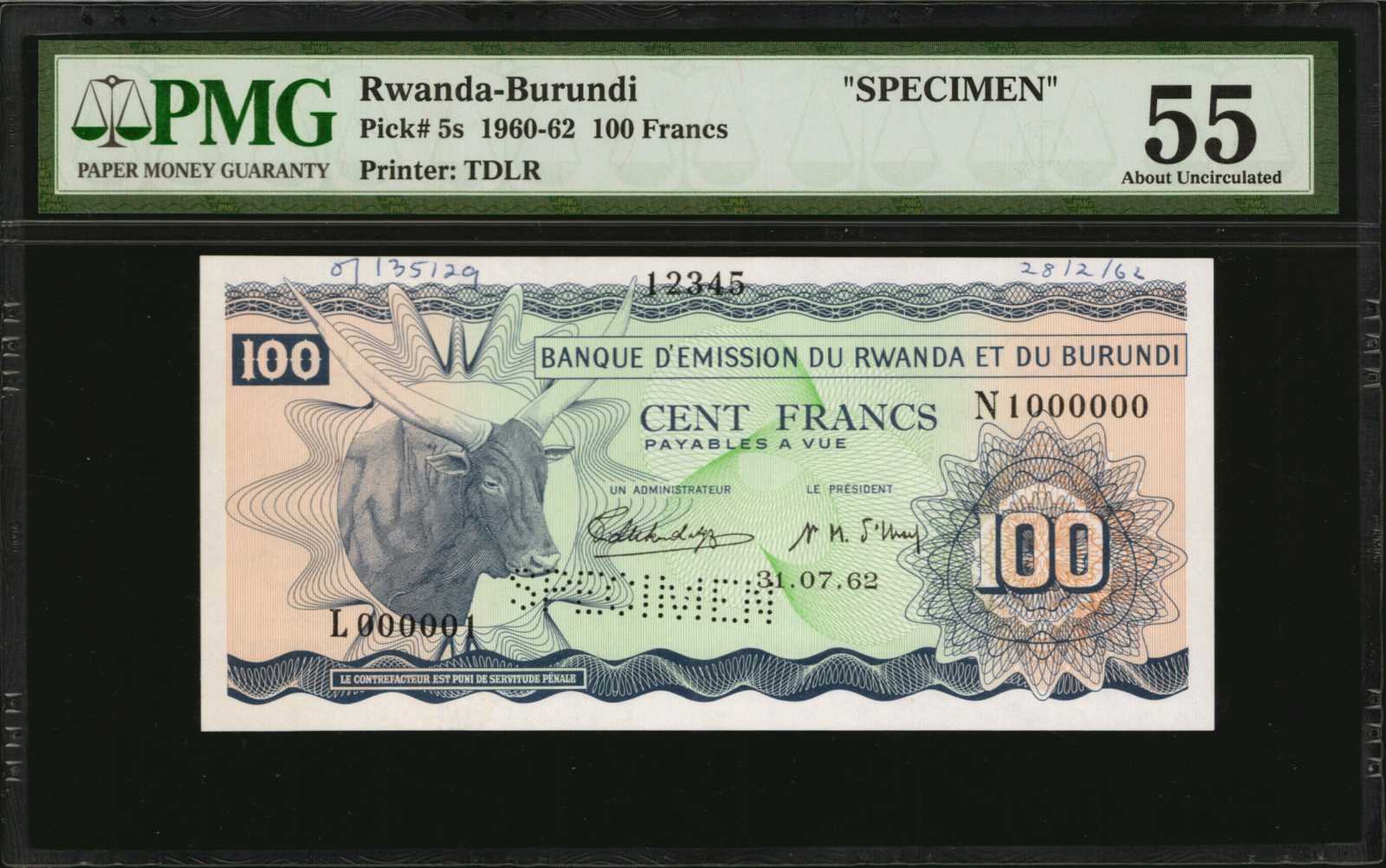 image for: Rwanda  1,000 francs(B105b)