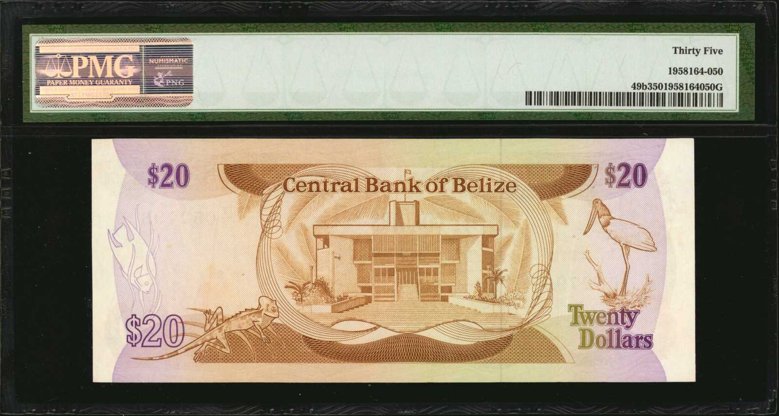 image for: Belize  20 dollars (B307z)