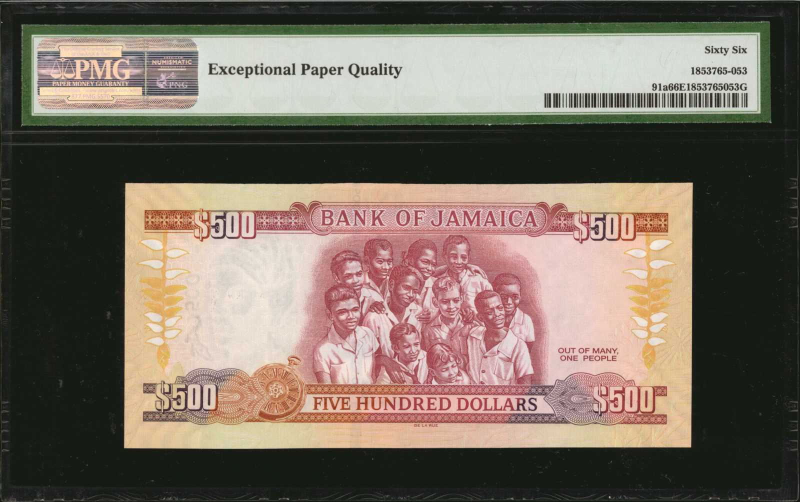 image for: Jamaica  500 dollars (B246a)