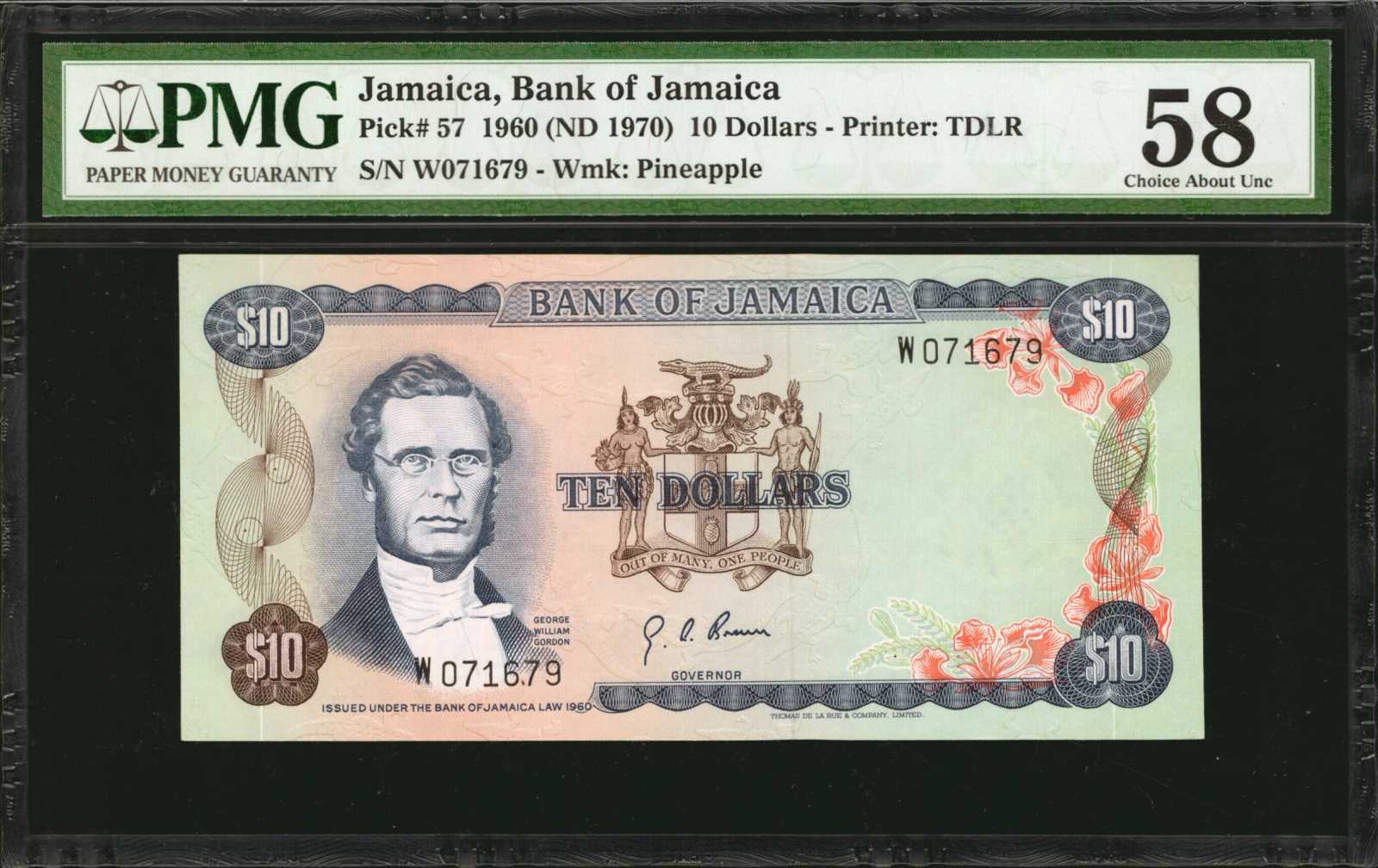  Diagonal red SPECIMEN ovpt front/back 