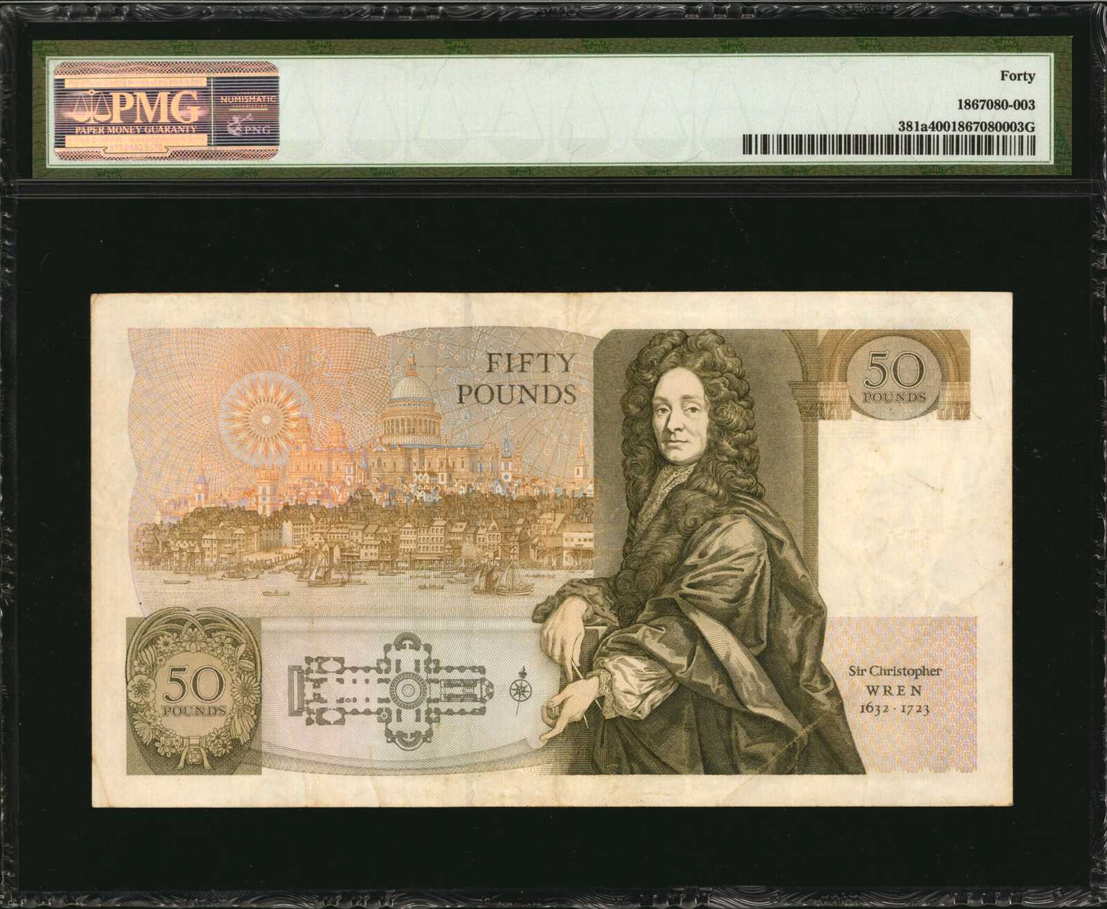 image for: United Kingdom  50 pounds (B189a)